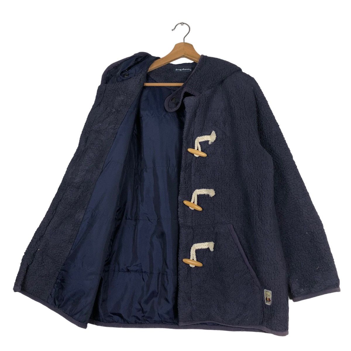 Japanese Brand 🔥Vintage Fleece Duffle Jacket DrugStore Issey Miyake Size US M / EU 48-50 / 2 - 12 Thumbnail