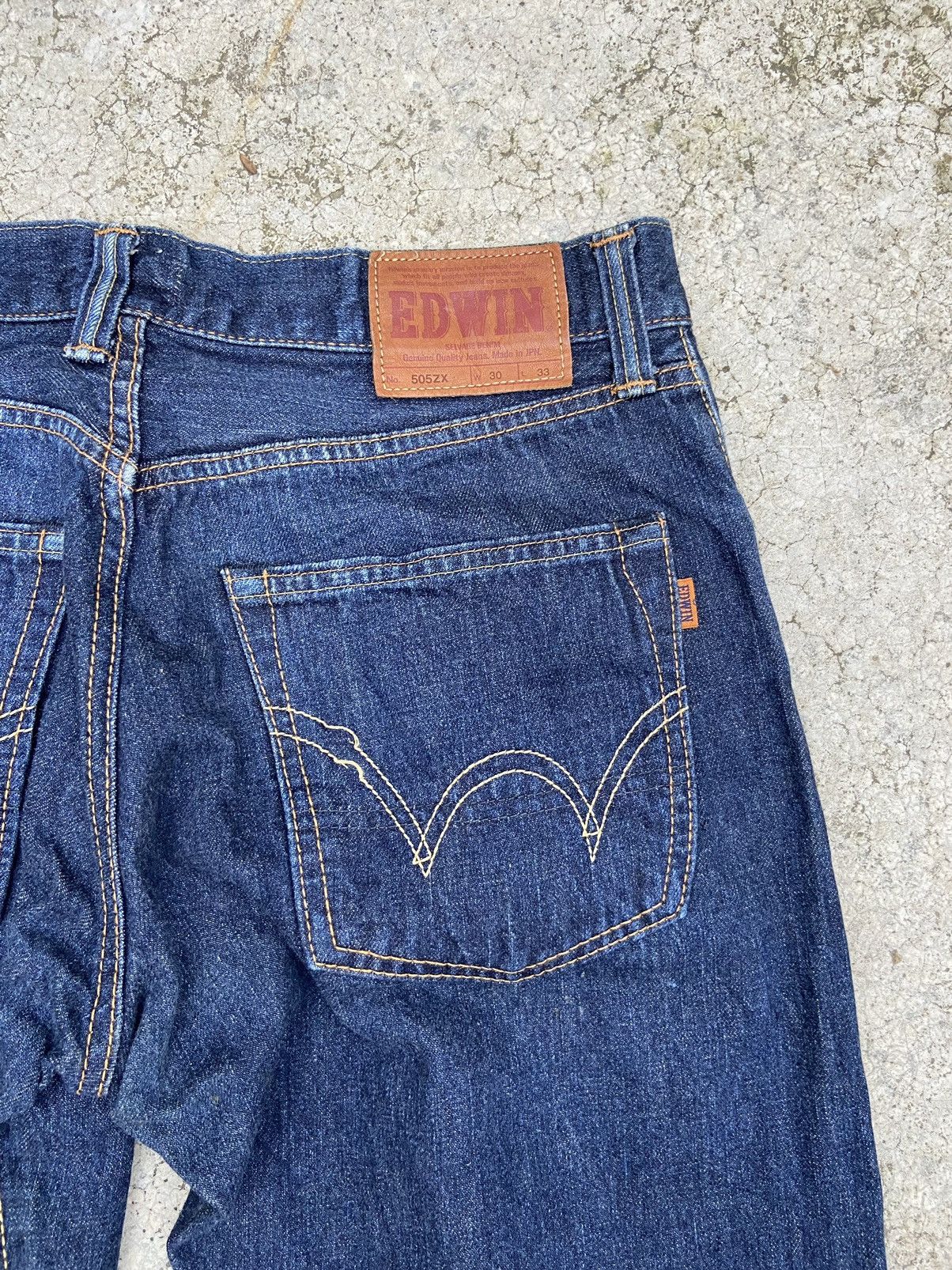 Beauty Beast 🔥 Vintage Edwin jeans Edwin 505 ZX selvedge Size US 31 - 7 Thumbnail
