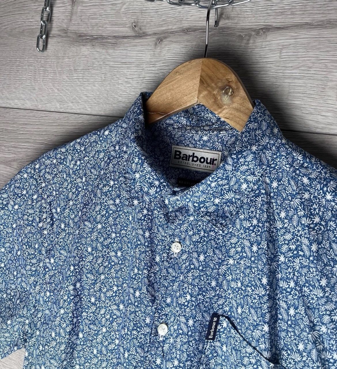 Other Men's Short Sleeve Button Down Shirt Barbour size M Size US S / EU 44-46 / 1 - 3 Thumbnail