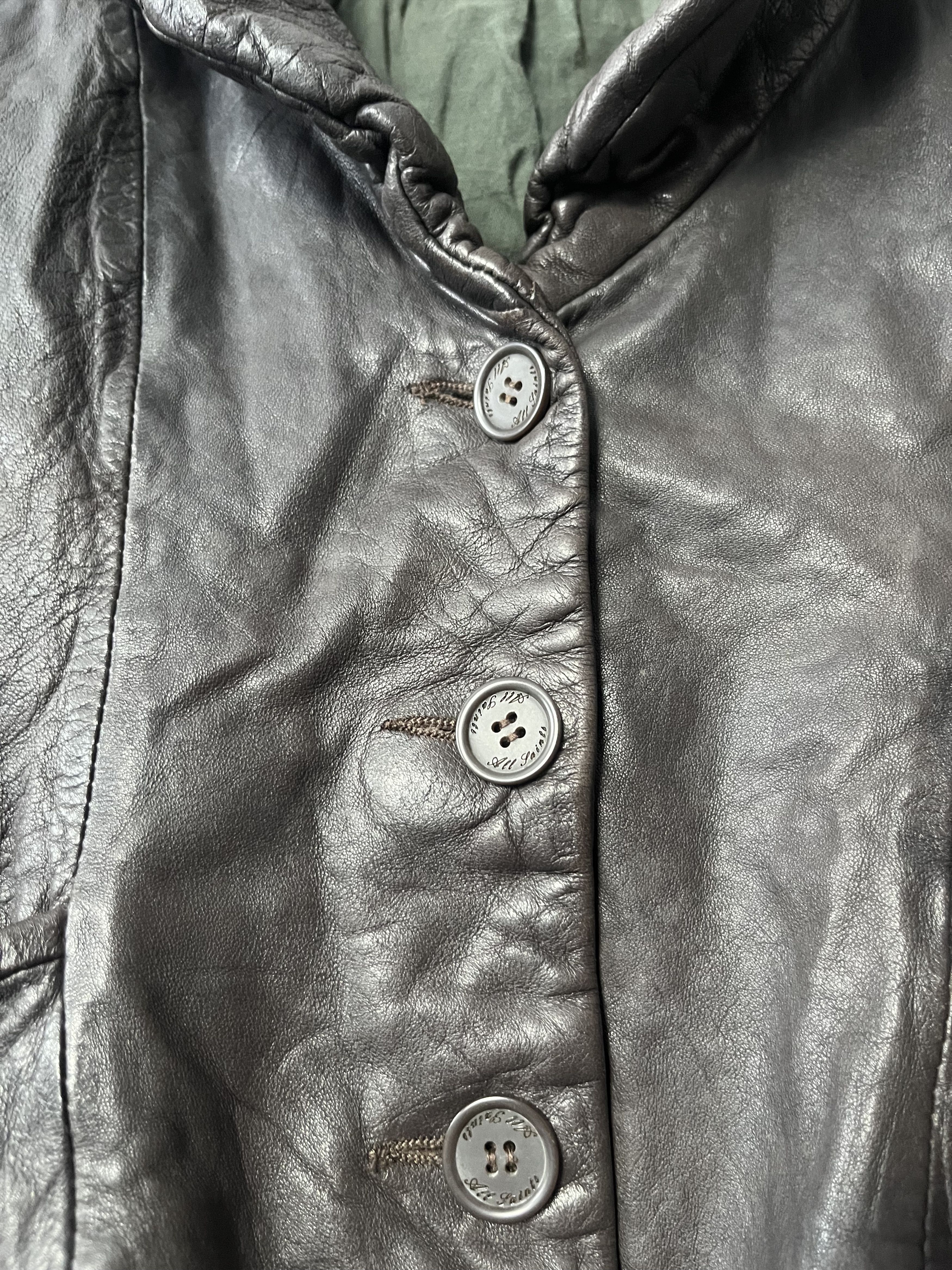 Allsaints All Saints Spitalfields Leather Jacket Size 10 Avant Garde Size L / US 10 / IT 46 - 2 Thumbnail