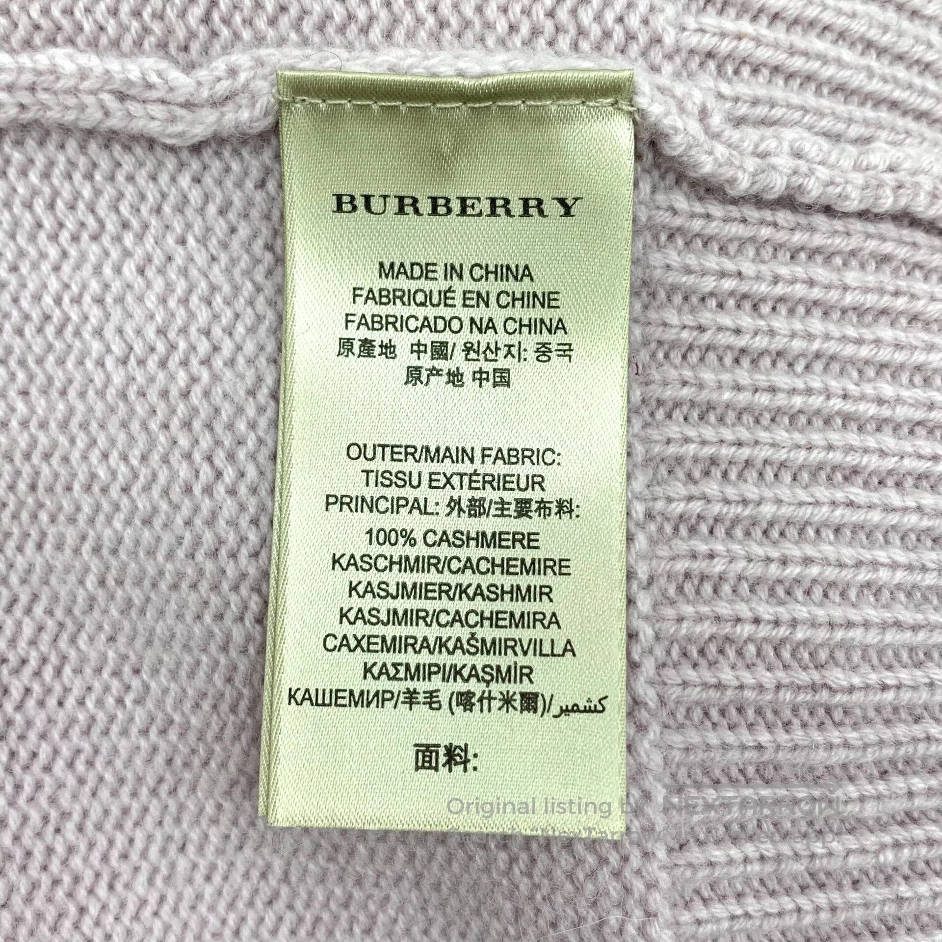 Burberry Burberry Pink cashmere V-neck single-breasted long-sleeved Size M / US 6-8 / IT 42-44 - 7 Thumbnail