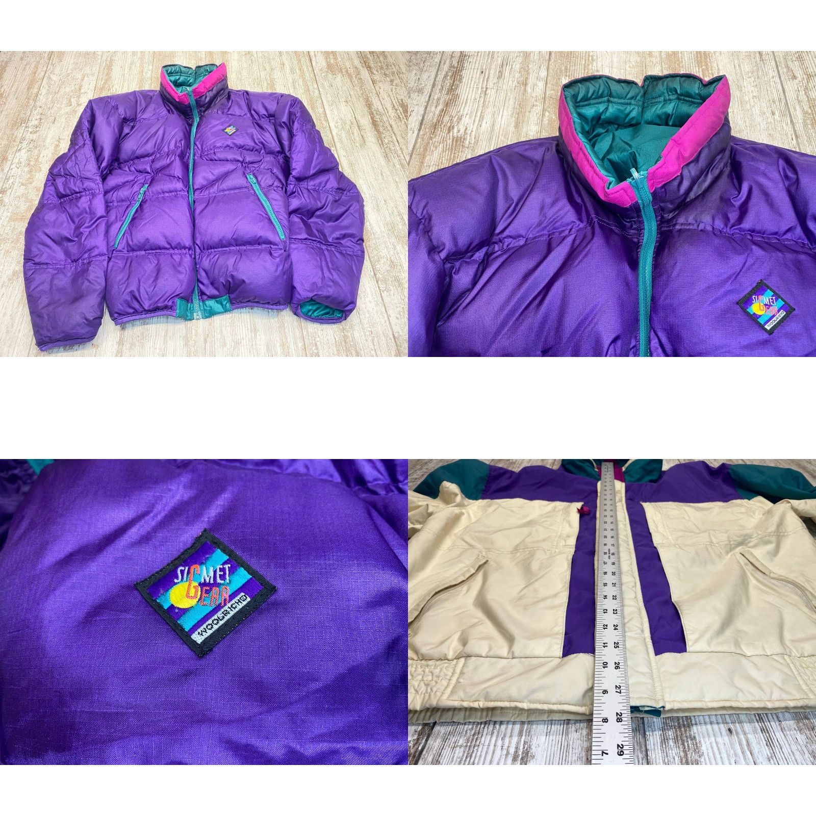 Vintage VINTAGE Woolrich Reversible Winter Coat Zip Out Liner Jacket XL 70s 80s Teal Size US XL / EU 56 / 4 - 9 Thumbnail