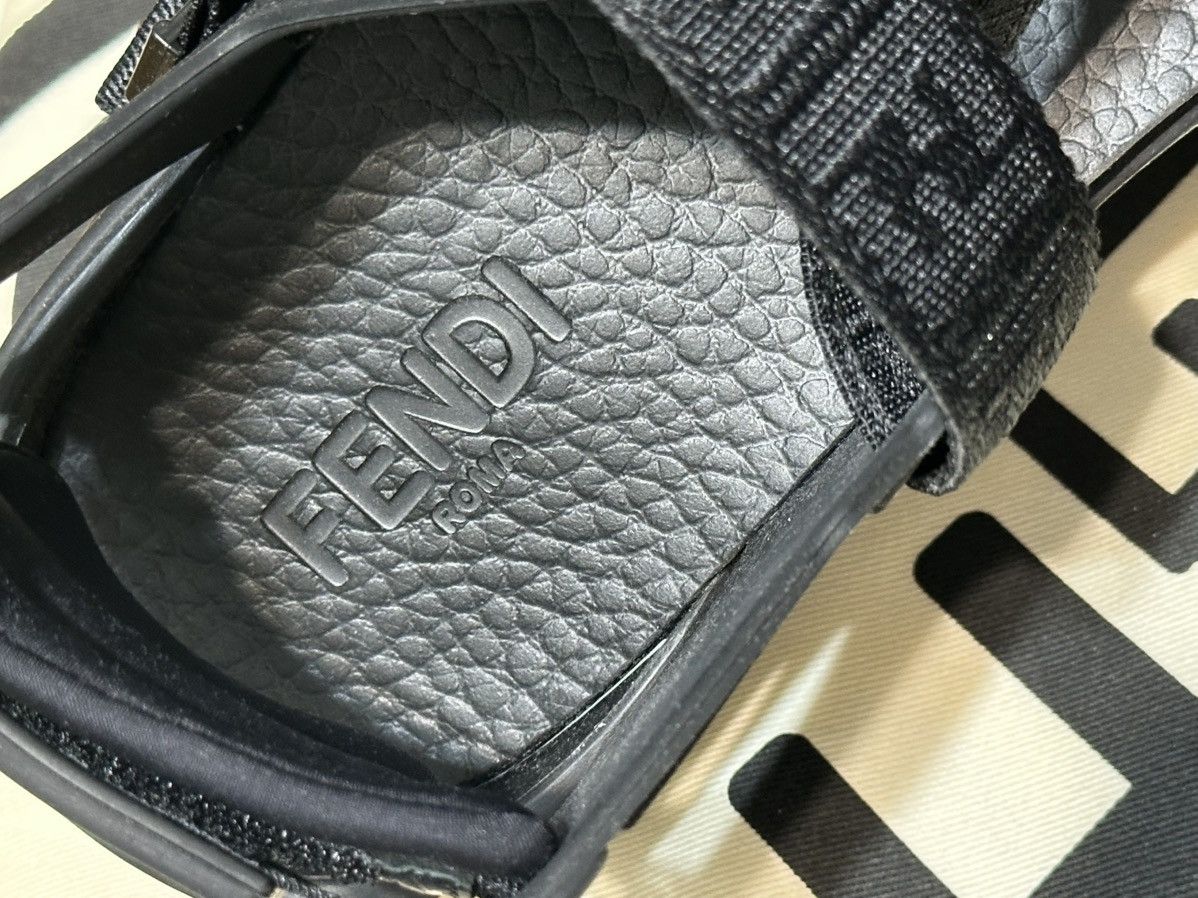 Fendi Fendi Men's FF Strapped Black Sandals 12 US/ 11 UK 7X1503 Size US 11 / EU 44 - 19 Thumbnail