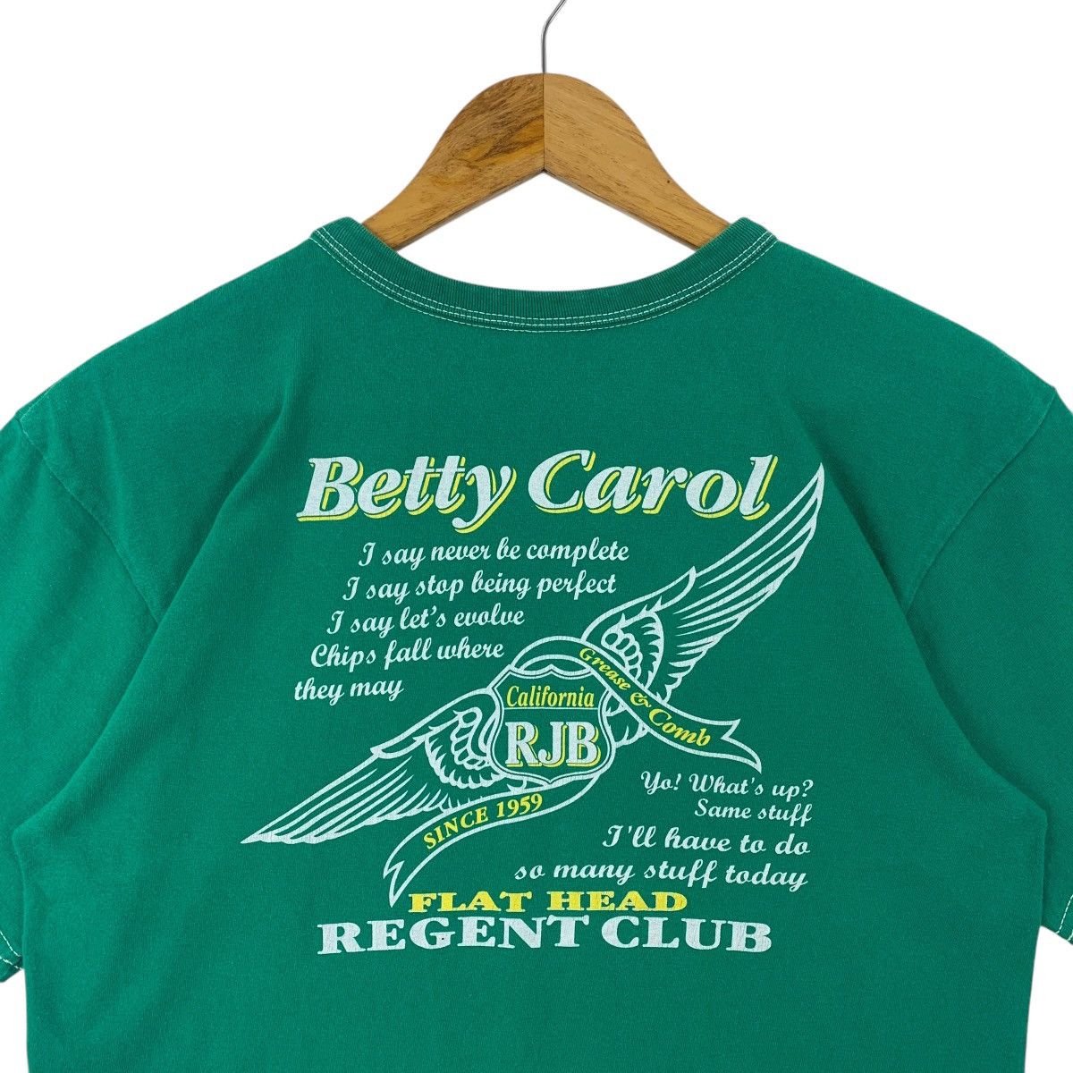 Japanese Brand × The Flat Head THE FLAT HEAD regent club Betty carol back printed tee Size US M / EU 48-50 / 2 - 10 Thumbnail