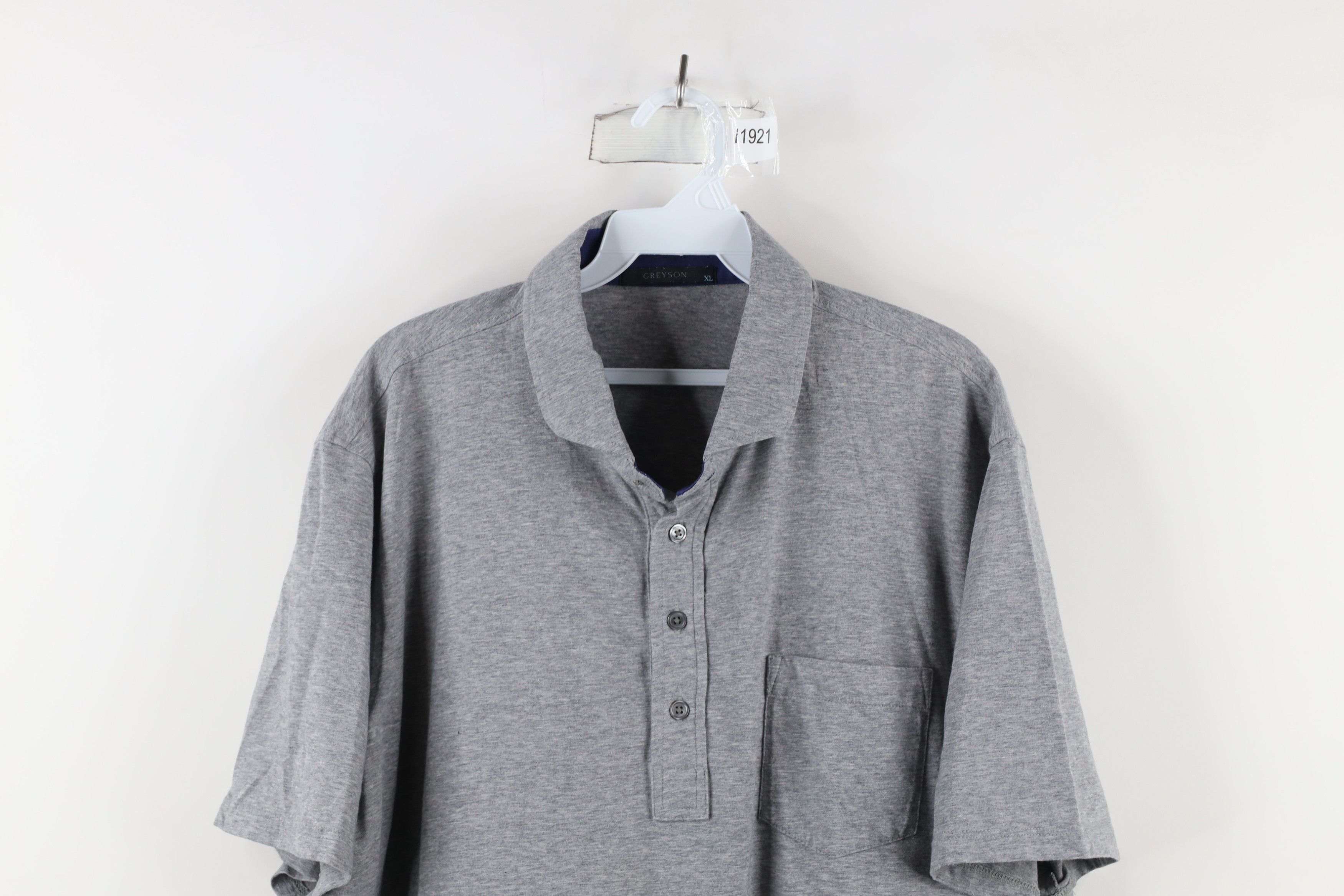 Vintage Greyson Clothiers Short Sleeve Collared Golf Polo Shirt Gray Size US XL / EU 56 / 4 - 2 Thumbnail