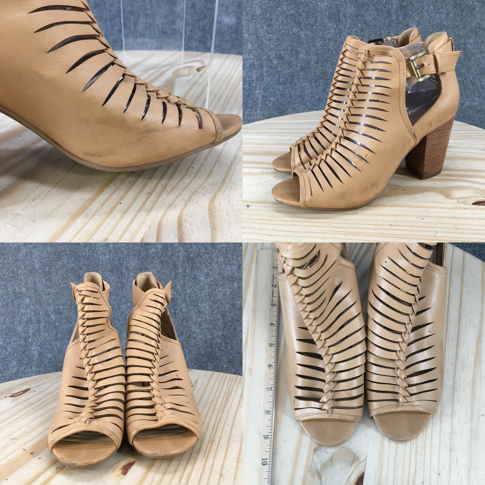 Chinese Laundry Chinese Laundry Boots Womens 8.5 M Block Heels Peep Toe Cutout Bootie Brown Boots Women 8.5 M Brown Block Heel Peep Toe Cutout Casual Shoe Size US 9 / IT 39 - 8 Thumbnail