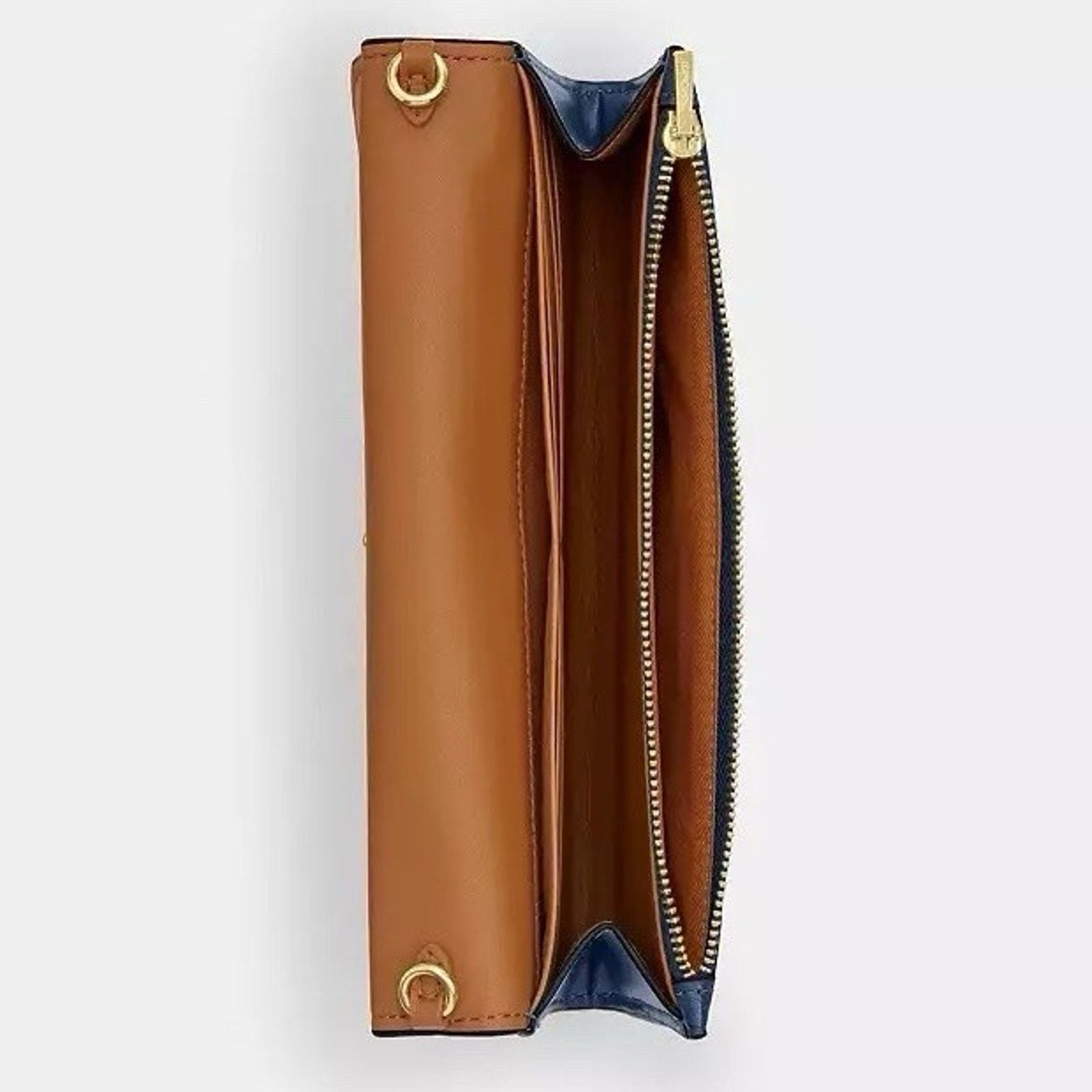 Coach NWT Coach Klare Wallet Chain CBI22 Shiny Gold/Deep Blue Size ONE SIZE - 10 Thumbnail