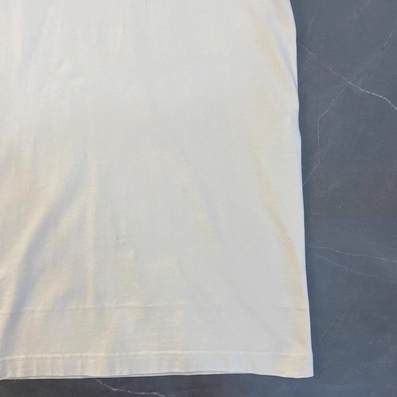 Balenciaga BALENCIAGA Cream White Short Sleeve Tee XXS Size US XXS / EU 40 - 5 Thumbnail