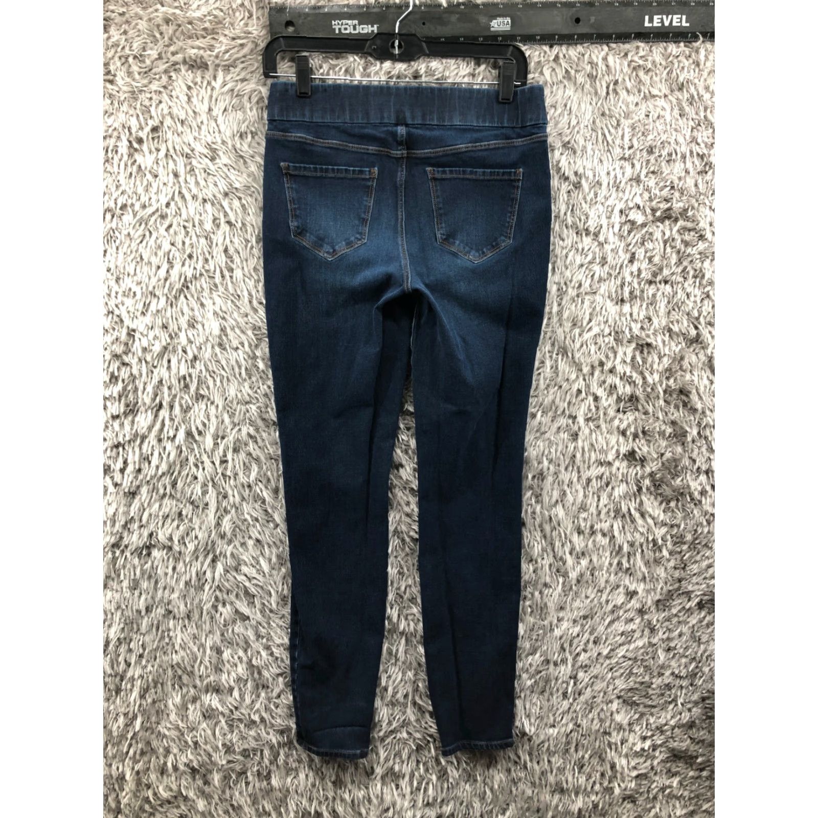 Denime Liverpool Jeans The Skinny Pull On Jeans Womens Size 6 Mid Rise Dark Wash Blue Denim Size 28" / US 6 / IT 42 - 5 Thumbnail