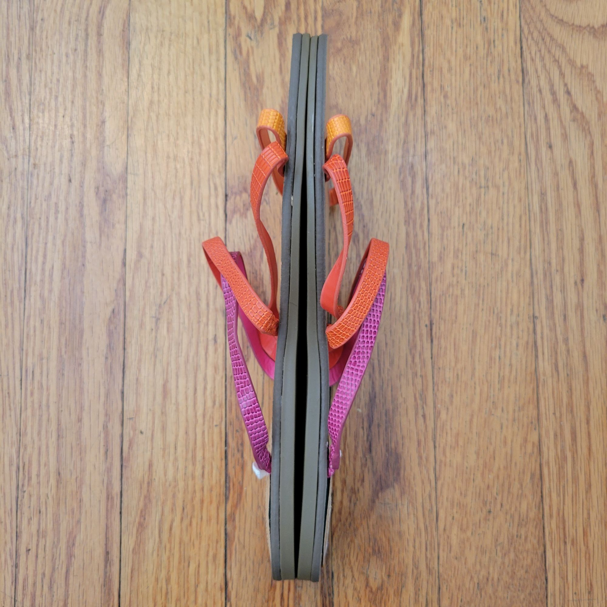 Marc Fisher Marc Fisher Strappy Sandals 8.5M Ombre Pink Orange Summer Cr Size US 8.5 / IT 38.5 - 6 Thumbnail