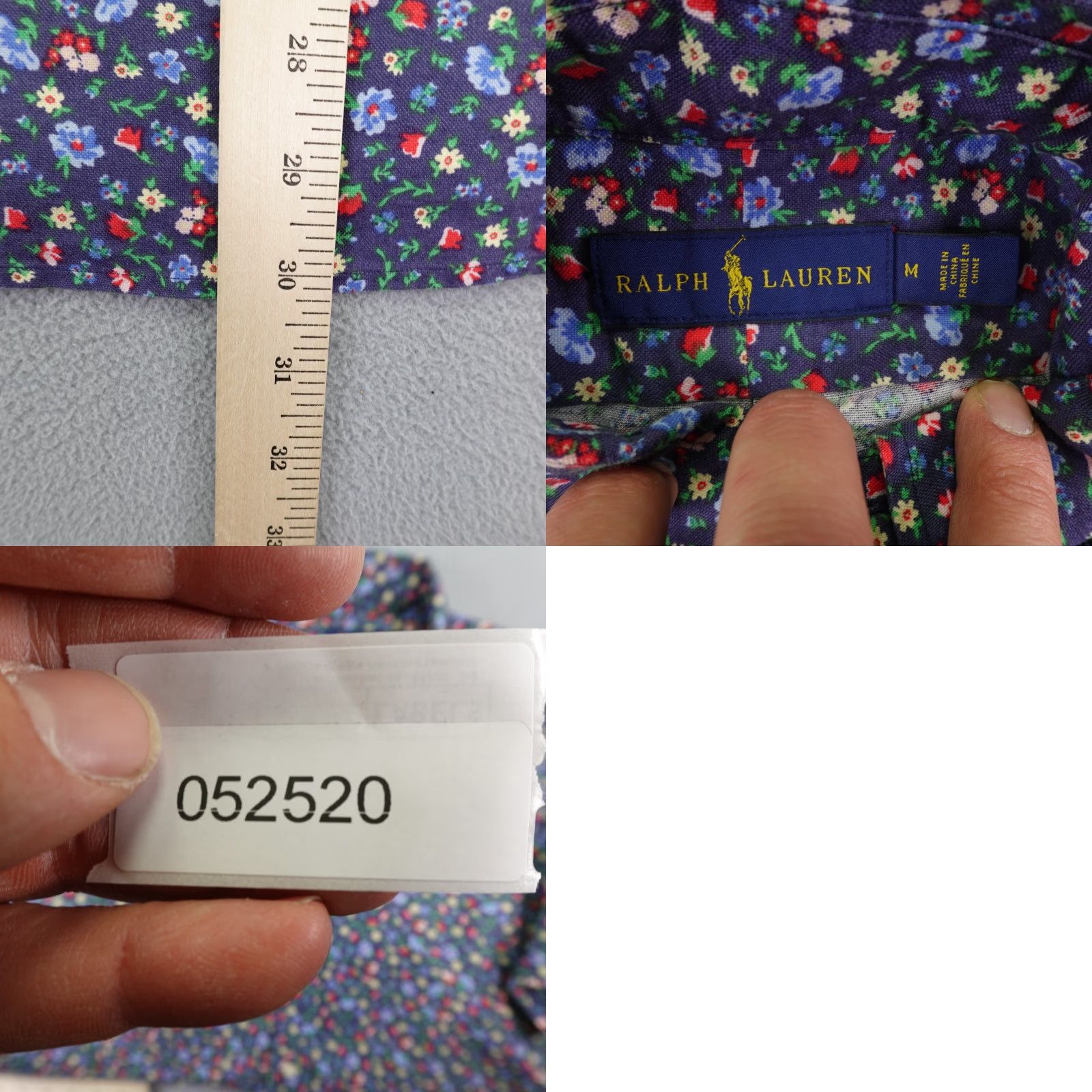 Ralph Lauren Ralph Lauren Shirt Mens Medium Blue Ditsy Floral Button-Up Pony Logo Flowers Size US M / EU 48-50 / 2 - 8 Thumbnail