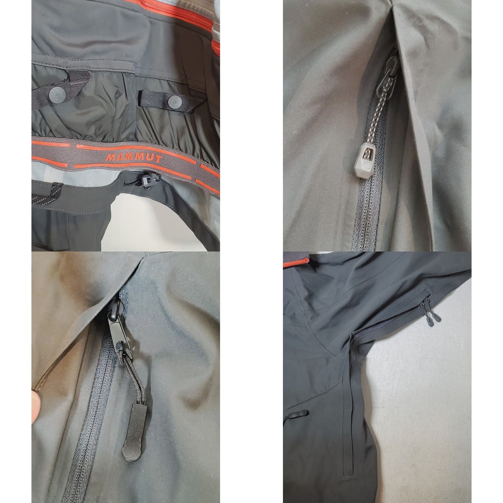Mammut Mammut Stoney HS Jacket Graphite Lava 1010-18410 Hard Shell Removable Hood Men M Jacket Size US M / EU 48-50 / 2 - 9 Thumbnail