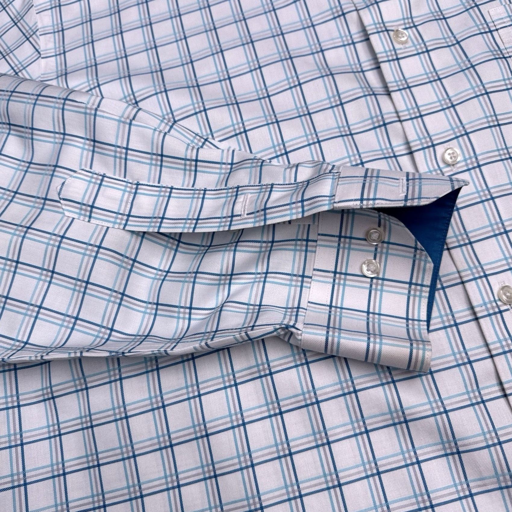 Vintage Paul Fredrick Shirt Mens 16.5 33 White Check Button-Up Non-Iron Classic Fit Long Sleeve Cotton Button-Up Shirt Mens White Check Non-Iron Classic Fit Size US XL / EU 56 / 4 - 7 Thumbnail