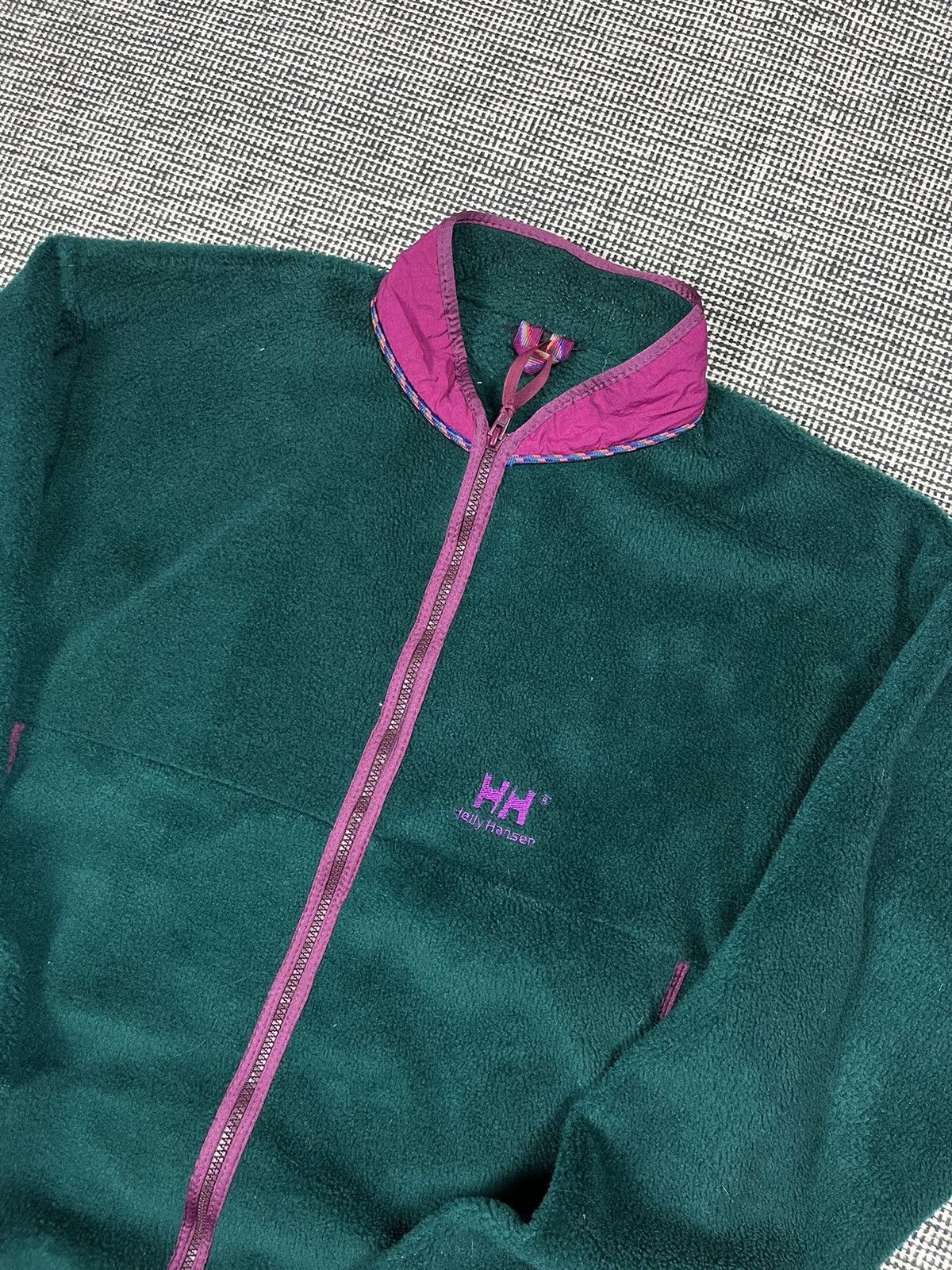 Helly Hansen × Vintage 80s/90s Helly Hansen fuzzy fleece zip sweatshirt gorpcore Size US XL / EU 56 / 4 - 3 Thumbnail
