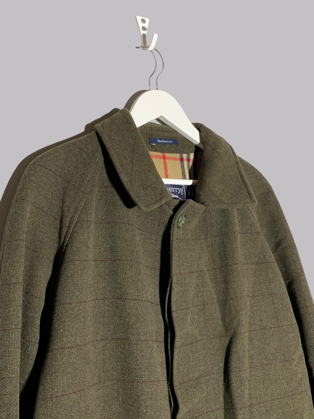 Burberry × Vintage Burberrys Wool Coat Size US L / EU 52-54 / 3 - 3 Thumbnail
