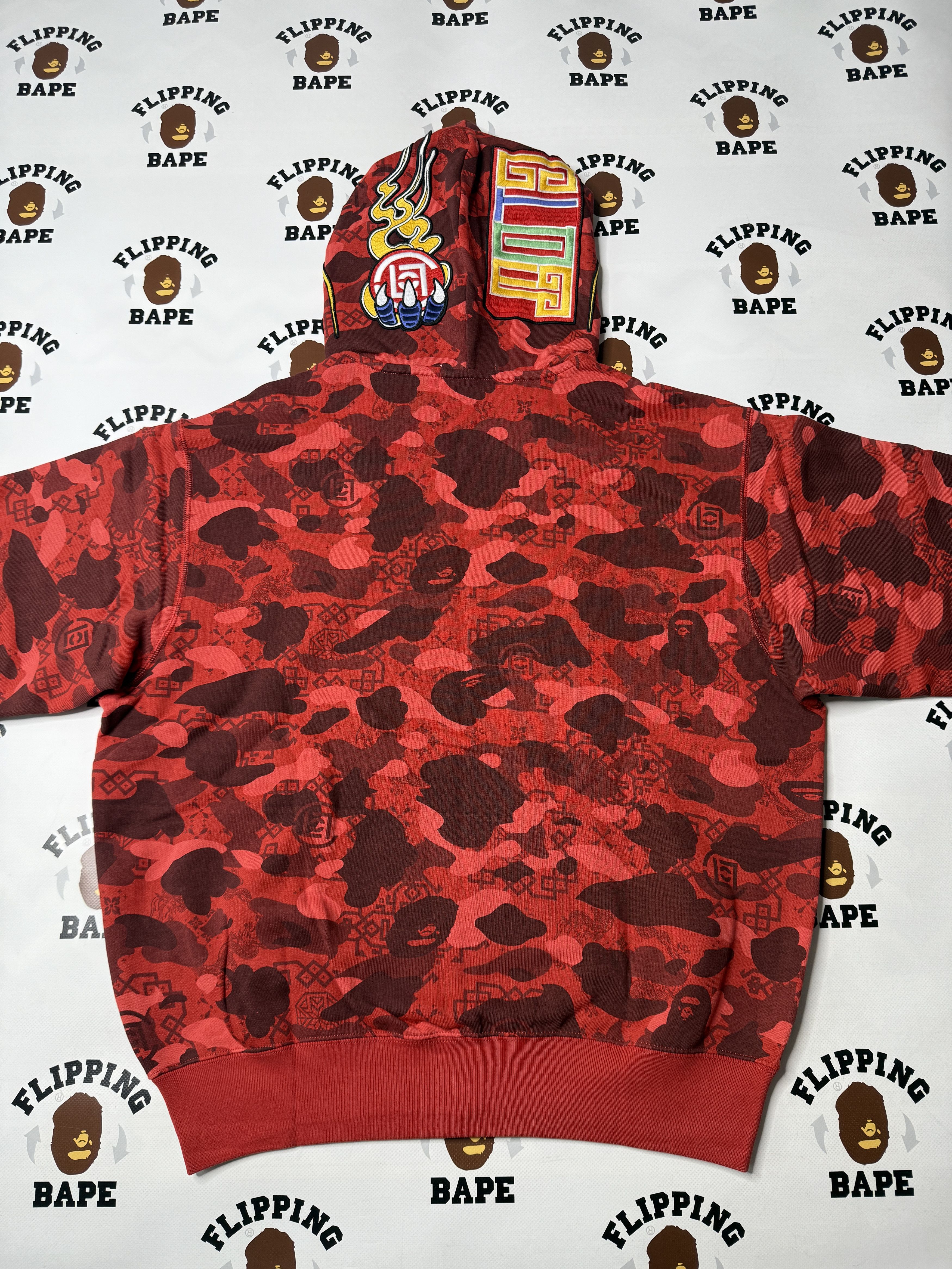 Bape BAPE X CLOT CAMO SHARK RELAXED FIT FULL ZIP HOODIE Size US M / EU 48-50 / 2 - 7 Thumbnail