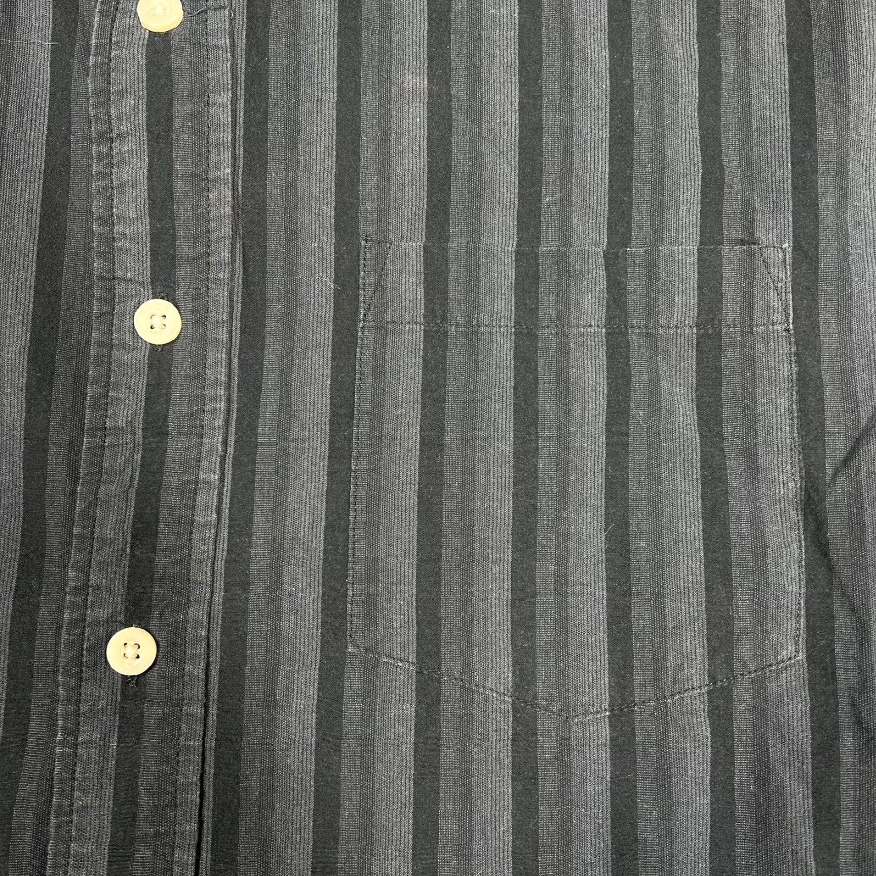 Anchor Blue VINTAGE Anchor Blue Men’s Button-Up Shirt XXL Black Striped Short Sleeve Casual Button-Up Shirt Size US XXL / EU 58 / 5 - 4 Thumbnail