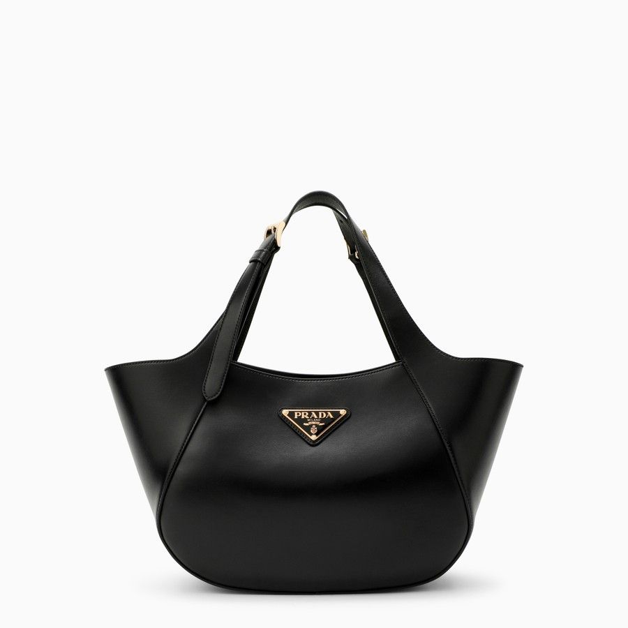 Prada o1d2blof0924 Size : OS / Leather Tote Bag In Black Size ONE SIZE - 1 Thumbnail