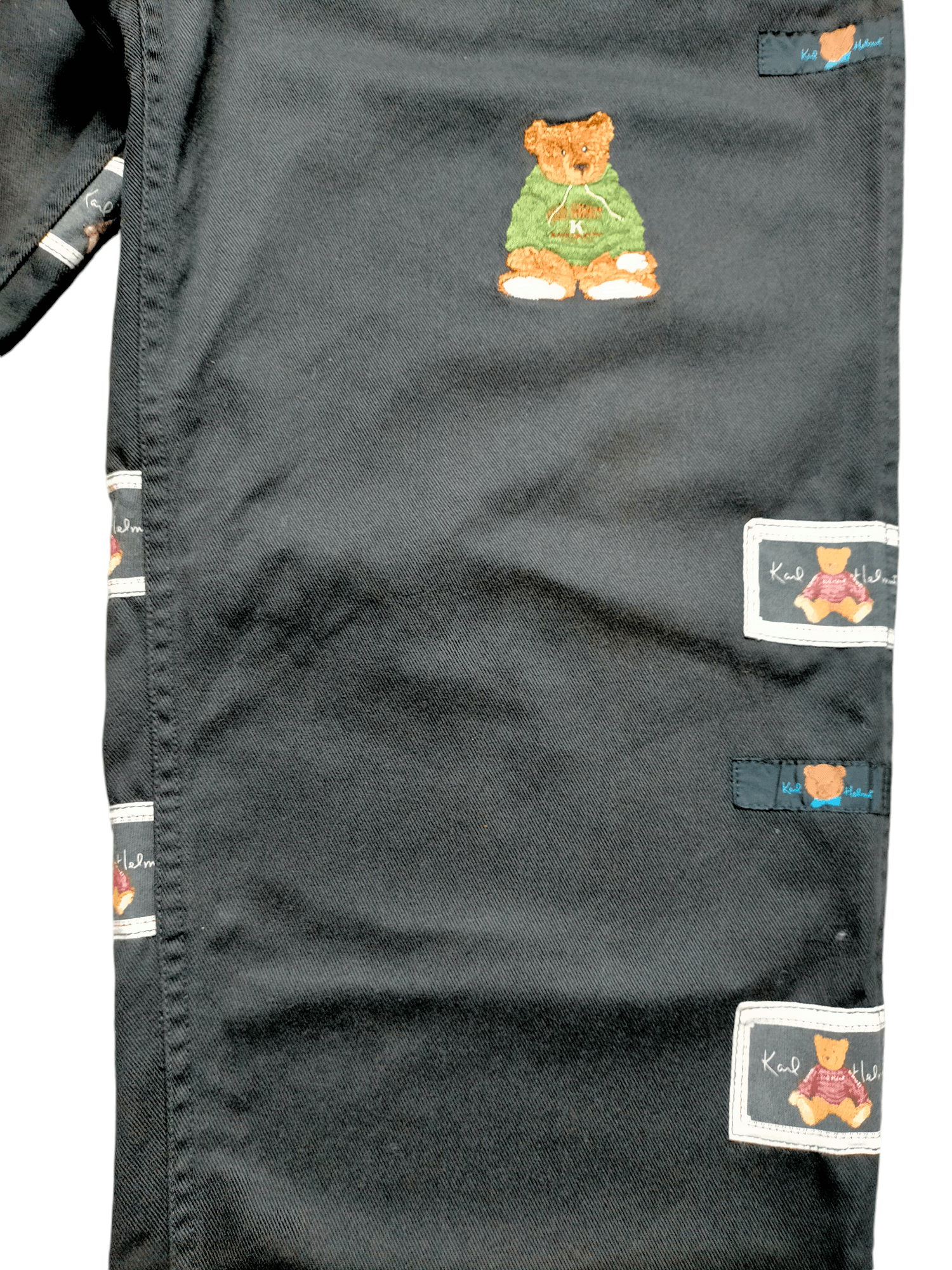 Japanese Brand Karl Helmut Carpenter Baggy embroidered Patchwork Pants Size US 31 - 8 Thumbnail