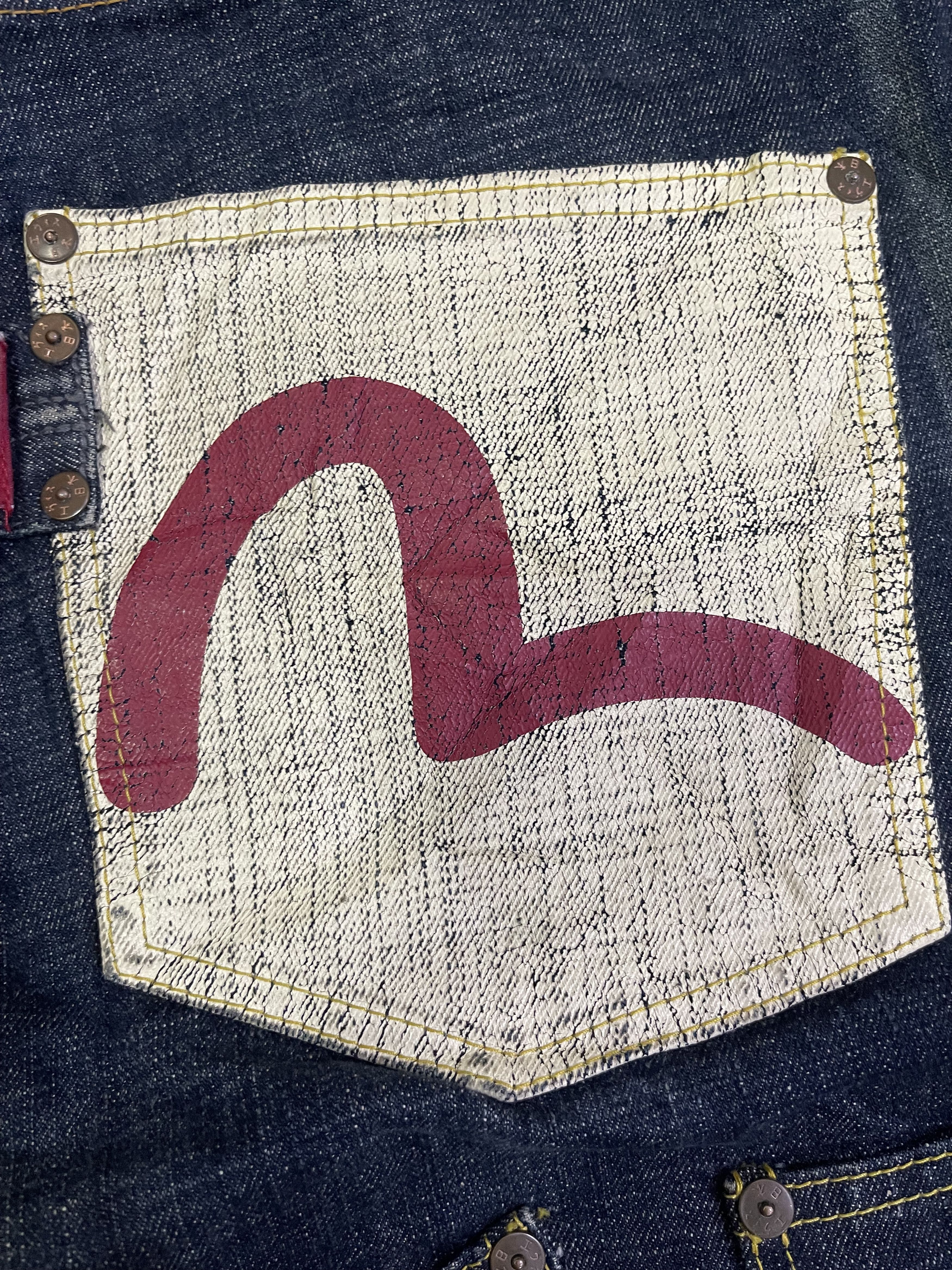Evisu Vtg RARE Evisu Multipocket Underlicense China Selvedge sz 34 Size US 34 / EU 50 - 20 Thumbnail