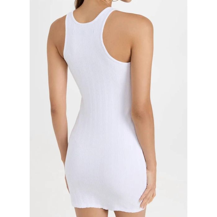 Enza Costa Compact Racer Mini Dress In White | Grailed