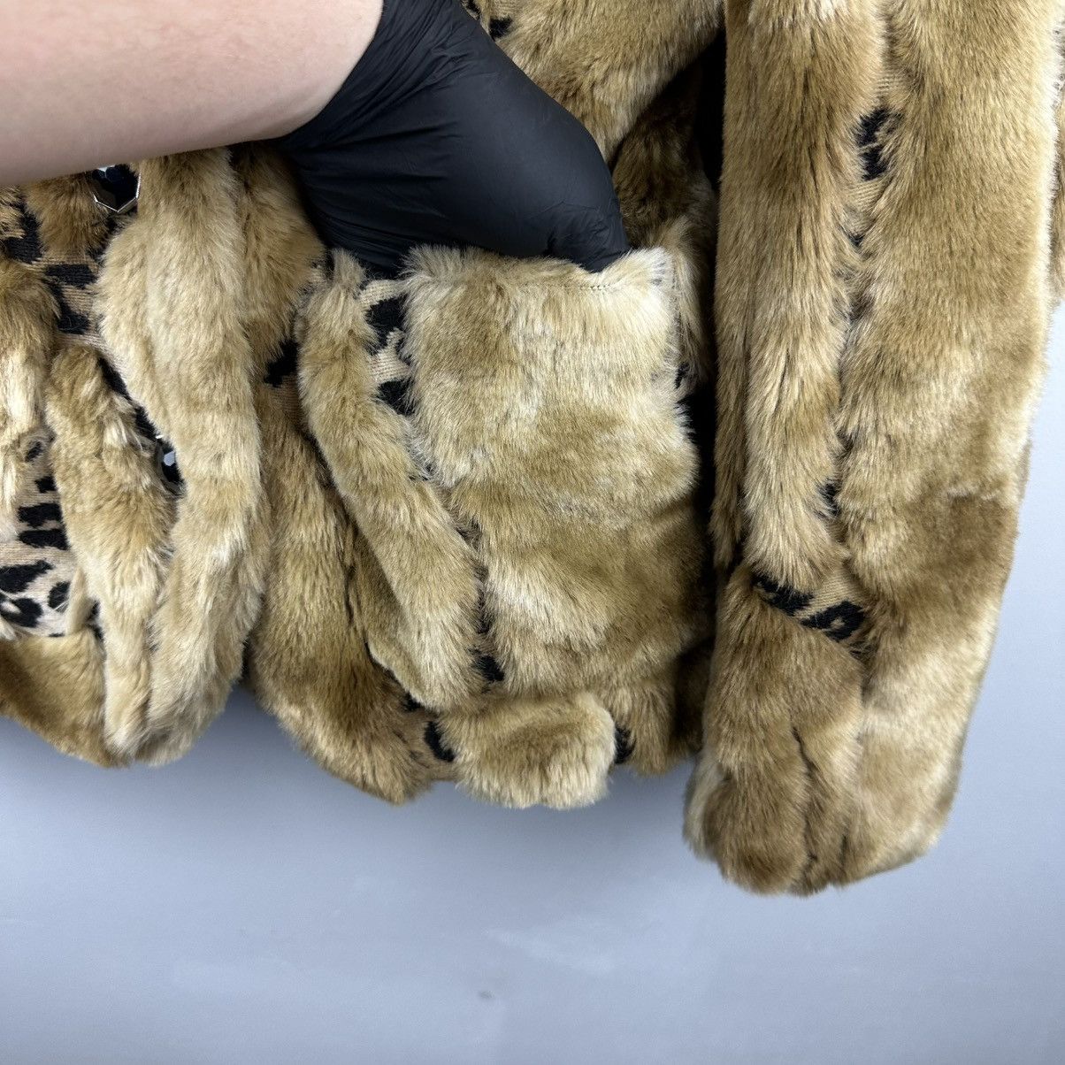 Vintage Vintage Bimbo Girl Y2K Glamour Leopard Fur Coat Size M / US 6-8 / IT 42-44 - 11 Thumbnail