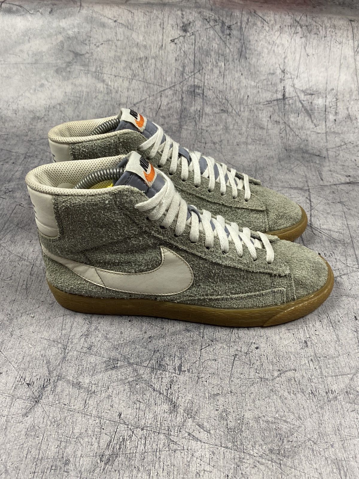Nike × Vintage Nike Blazer Mid Suede y2k drill Sneakers Size US 7.5 / IT 37.5 - 3 Thumbnail