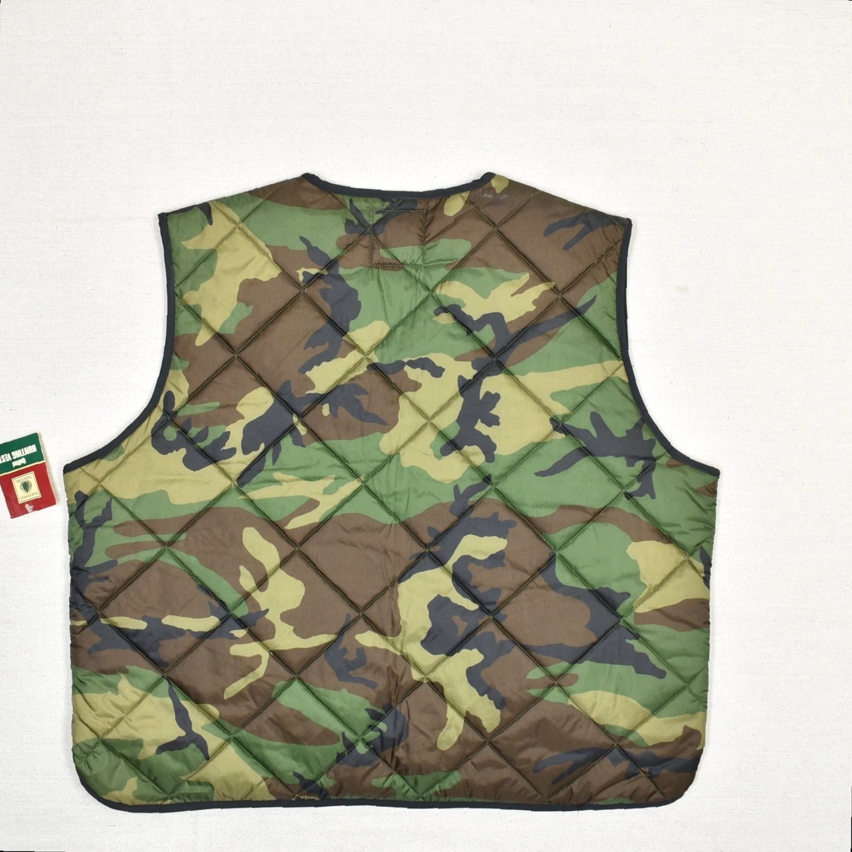 Vintage VINTAGE Northwest Territory Camouflage Vest Mens 2XL Quilted Green Polyester Nylon Shirt Size XXL / US 16-18 / IT 52-54 - 3 Thumbnail