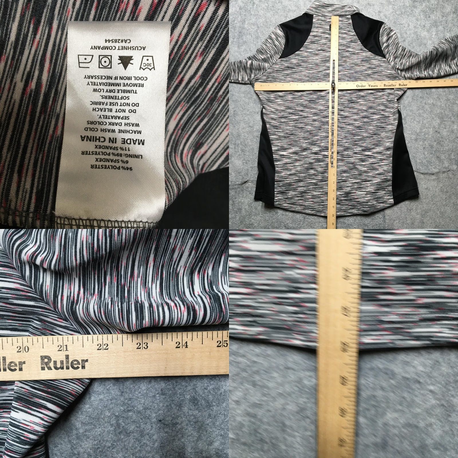Footjoy FootJoy Pullover Jacket Womens XL Gray Black Red Full Zip Golf Stretch Athletic Size XL / US 12-14 / IT 48-50 - 8 Thumbnail