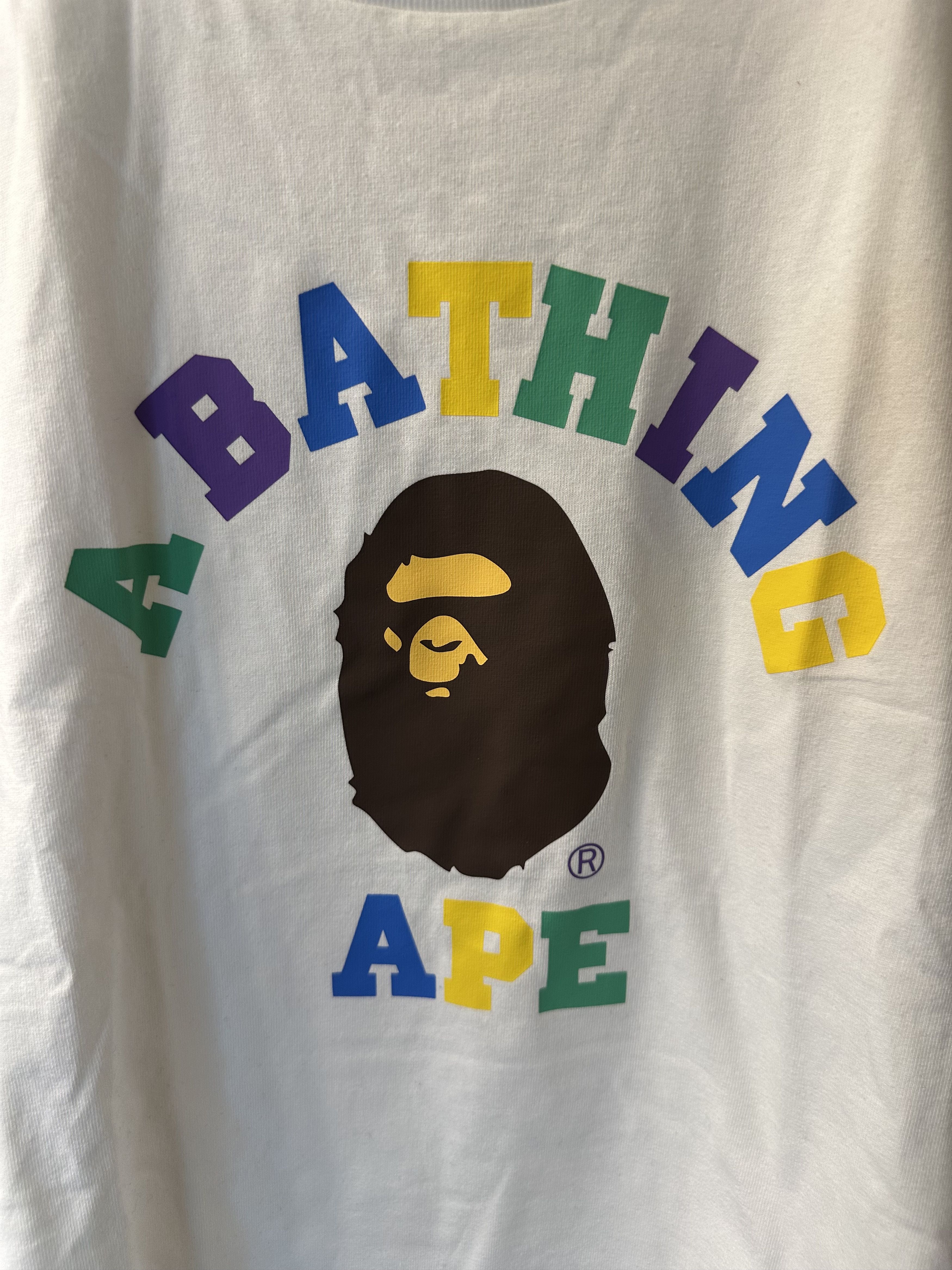 Bape Colors College Tee Size US L / EU 52-54 / 3 - 2 Thumbnail