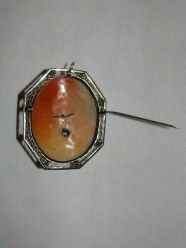 Other 14ktGold Shell Habille Psyche Cameo Pin Pendant with Diamond Size ONE SIZE - 5 Thumbnail