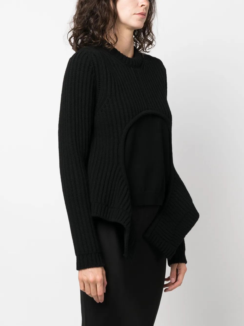 Off-White o1y1225 Crewneck Sweater in Black Size M / US 6-8 / IT 42-44 - 2 Thumbnail