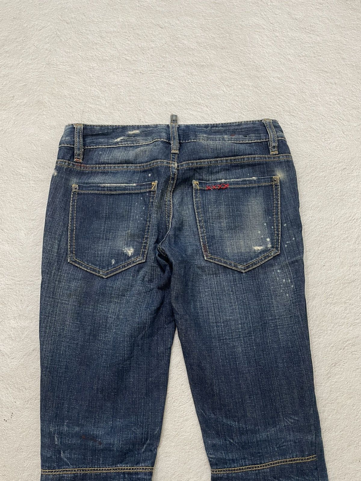 Dsquared2 2000s Dsquared Archival Zipper Denim Ripped Jeans Hysteric Size 28" / US 6 / IT 42 - 7 Thumbnail