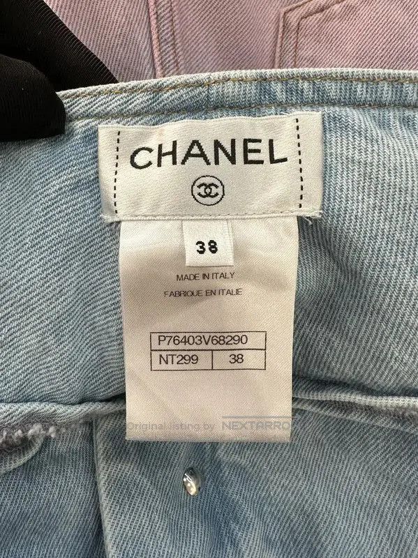 Chanel Chanel Blue Denim Women's Shorts . Size 26" / US 2 / IT 38 - 6 Thumbnail