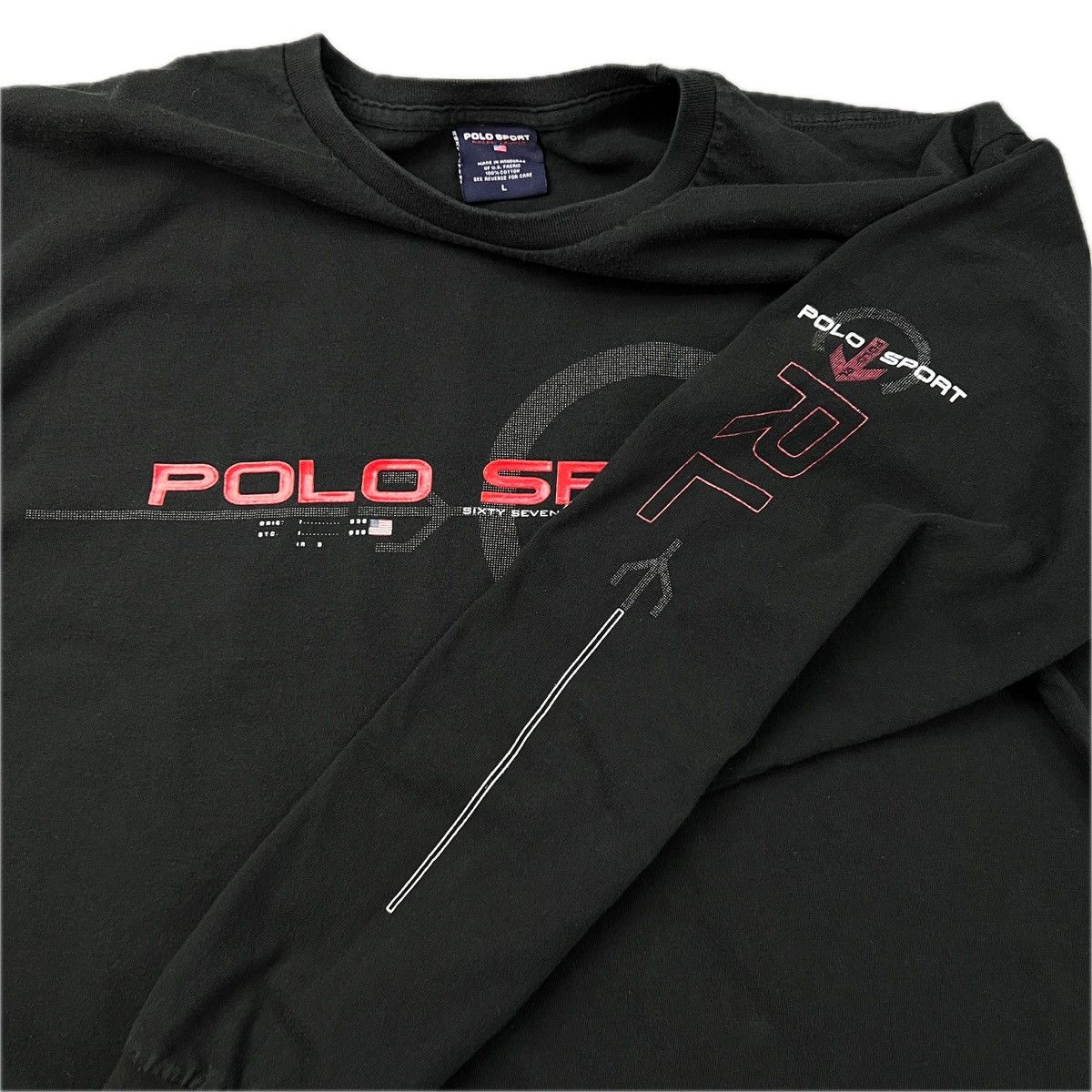 Ralph Lauren Sport Vintage POLO SPORT Rubber Spell Out Sweatshirt Size US L / EU 52-54 / 3 - 3 Thumbnail