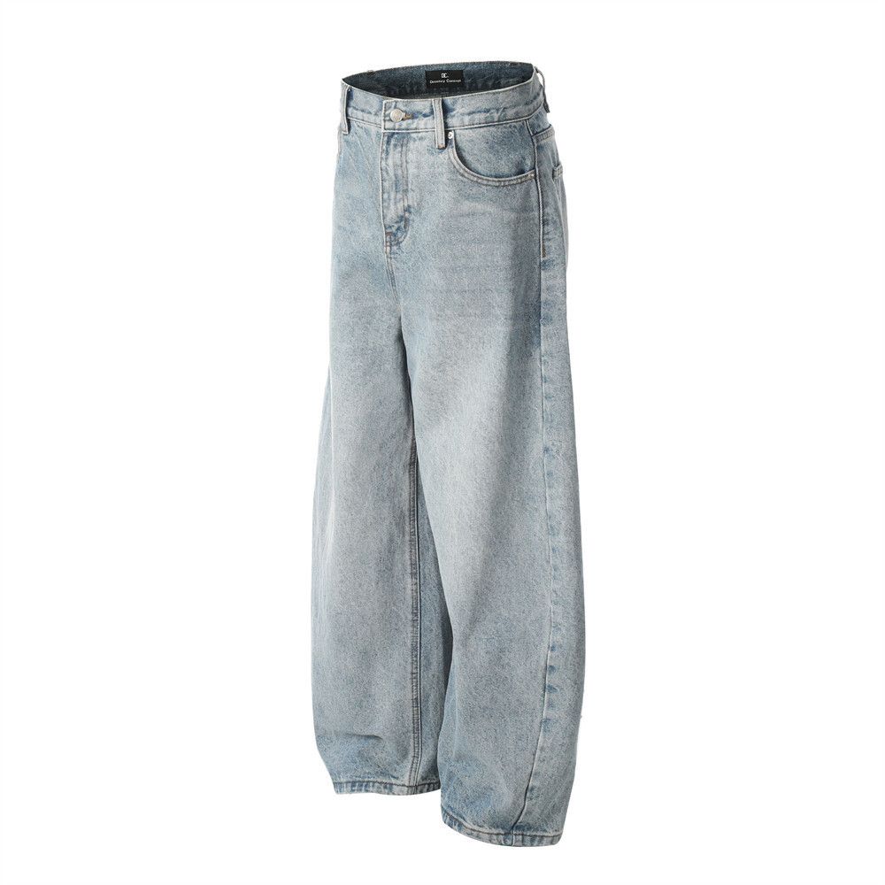 Japanese Brand American retro loose casual washed scimitar jeans y2k Size US 32 / EU 48 - 2 Thumbnail