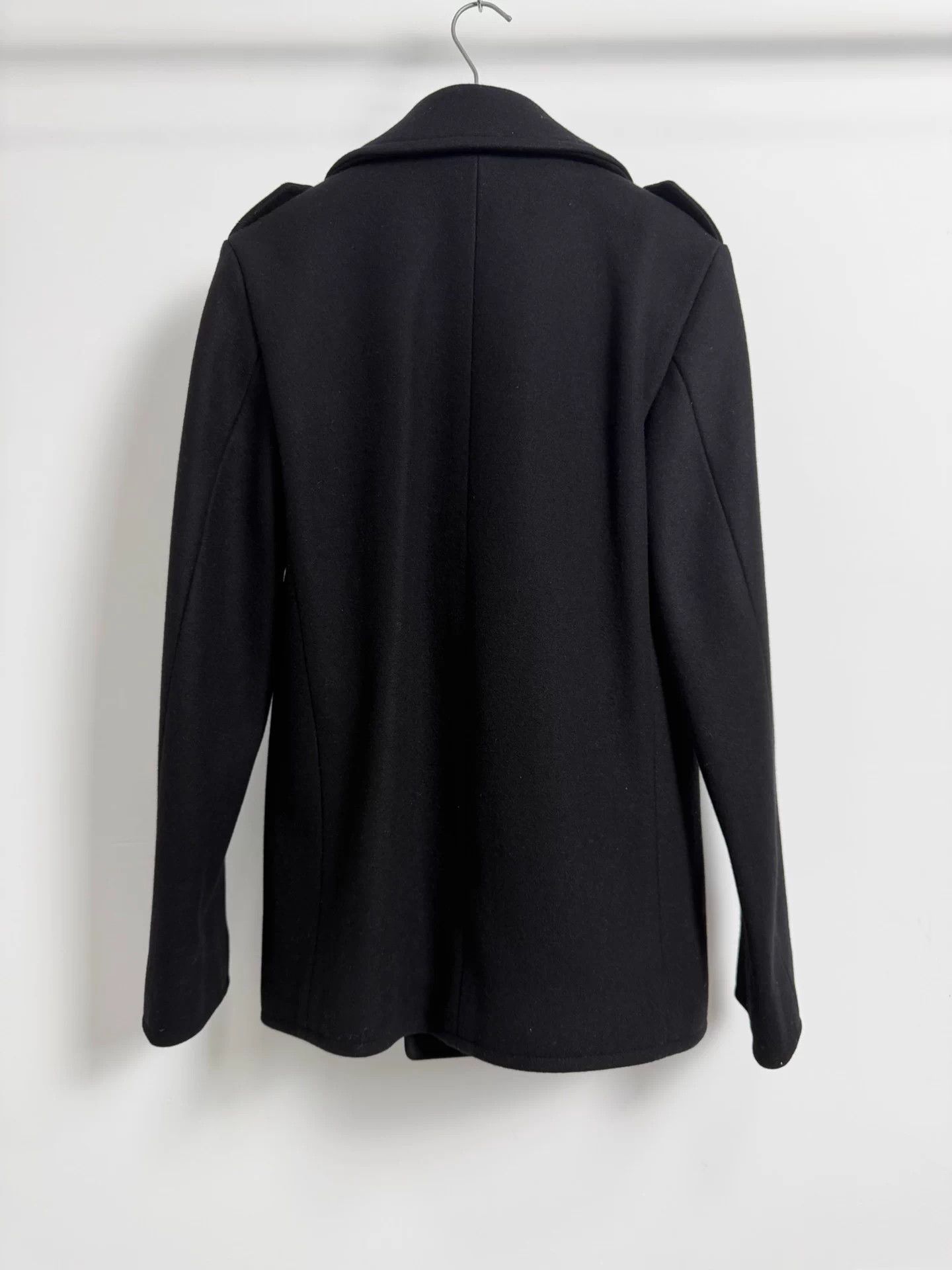 Saint Laurent Paris SLP 21FW black double breasted navy wool coat 46 Size US S / EU 44-46 / 1 - 3 Thumbnail