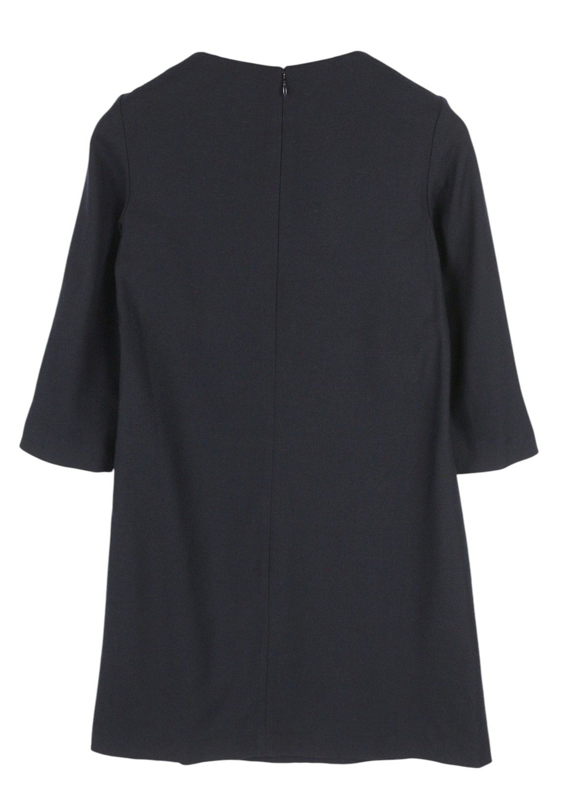 Gant WASHABLE STR WOOL EU34 Dark Blue 3/4 Sleeve Dress 85197 Size XS / US 0-2 / IT 36-38 - 2 Thumbnail