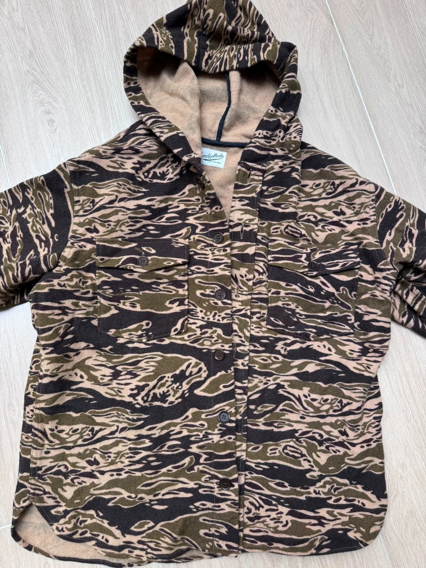 Tenderloin Camouflage Wool Shirt with Hood Size US S / EU 44-46 / 1 - 1 Thumbnail
