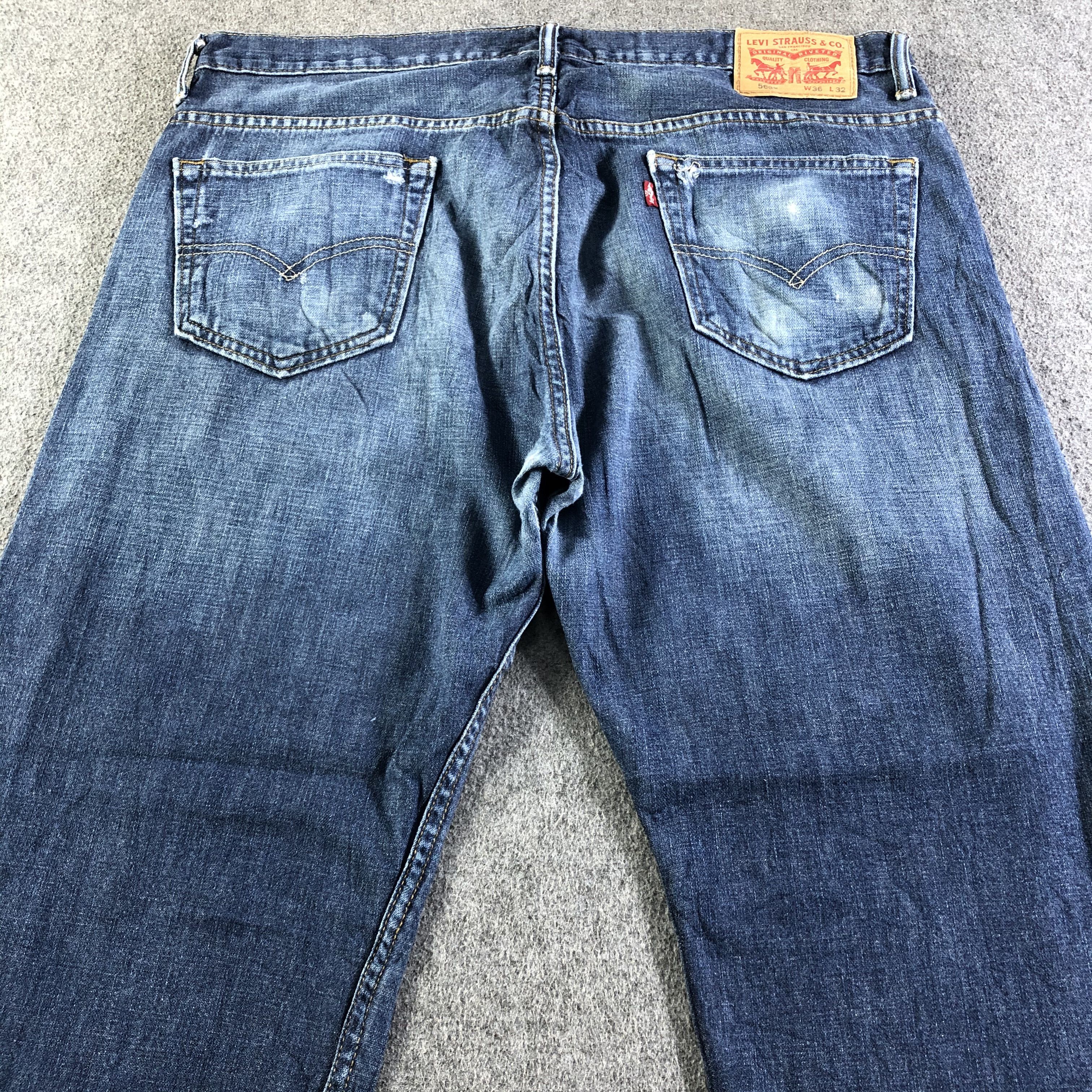 Levi's Vintage Blue Wash Levis 569 Jeans-J4437 Size US 39 - 4 Thumbnail