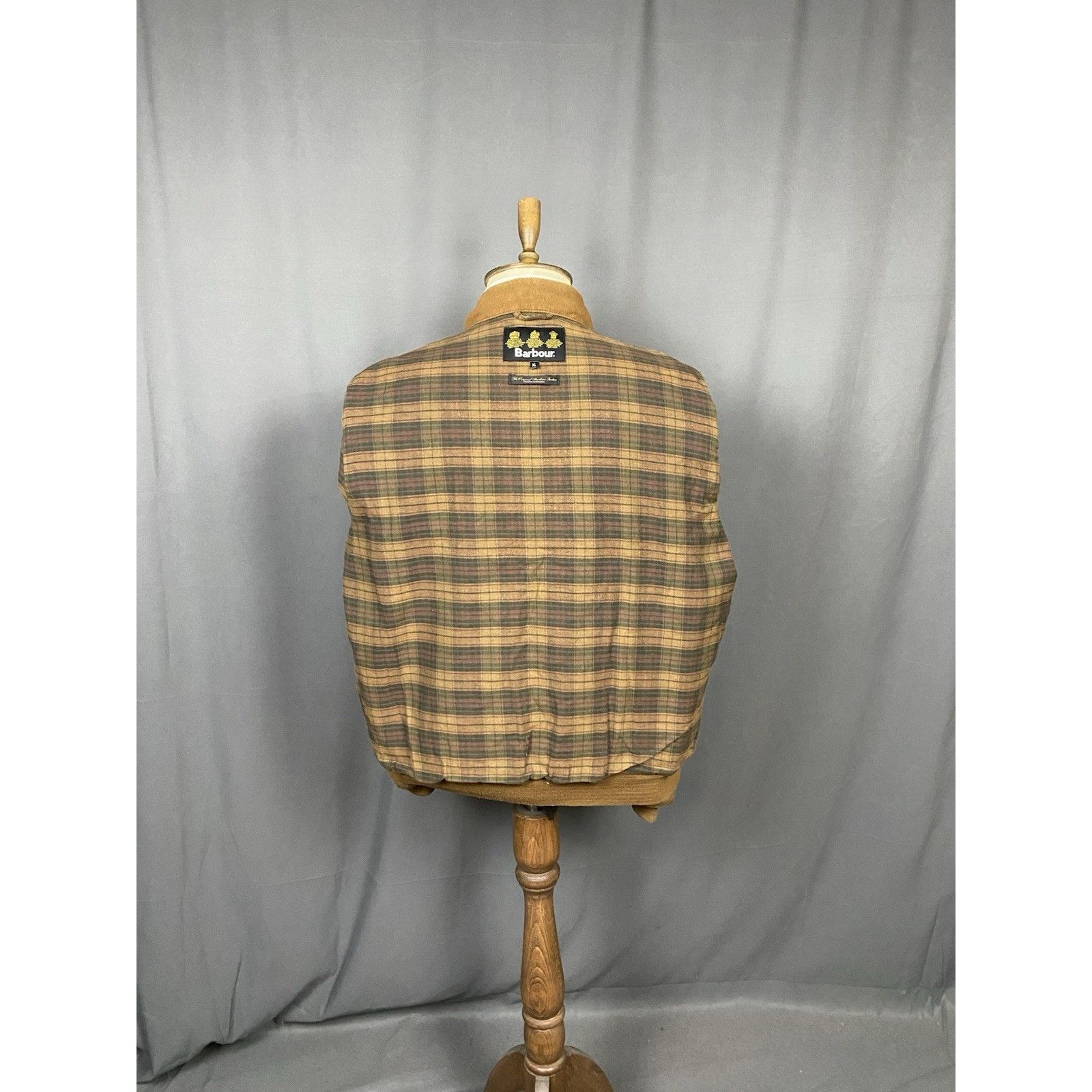 Barbour Babrour Flyer Men's Brown Waxed Bomber Jacket Size XL Size US XL / EU 56 / 4 - 12 Thumbnail