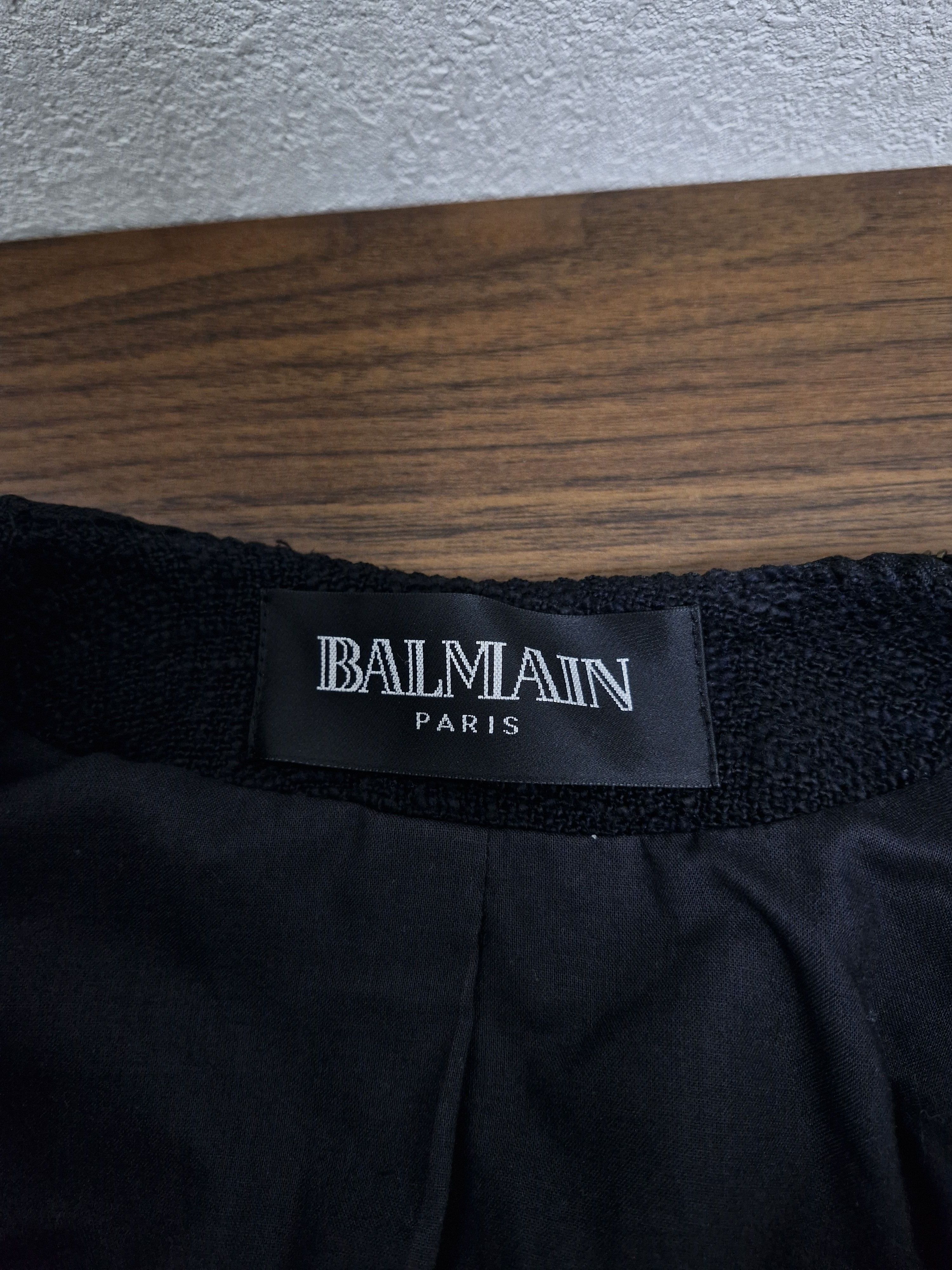 Balmain BALMAIN SS10 Decarnin Multi Zipper Tweed Jacket Size US XXS / EU 40 - 8 Thumbnail