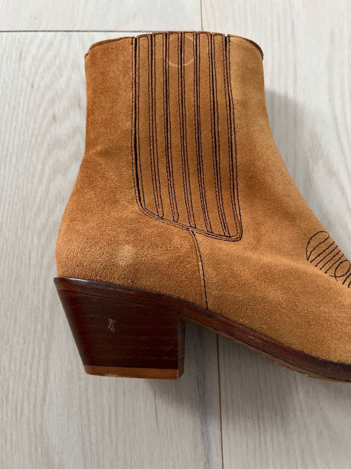Zadig & Voltaire Zadig & Voltaire Tyler Cowboy Boots Western Tan ( 40 ) Size US 10 / IT 40 - 4 Thumbnail