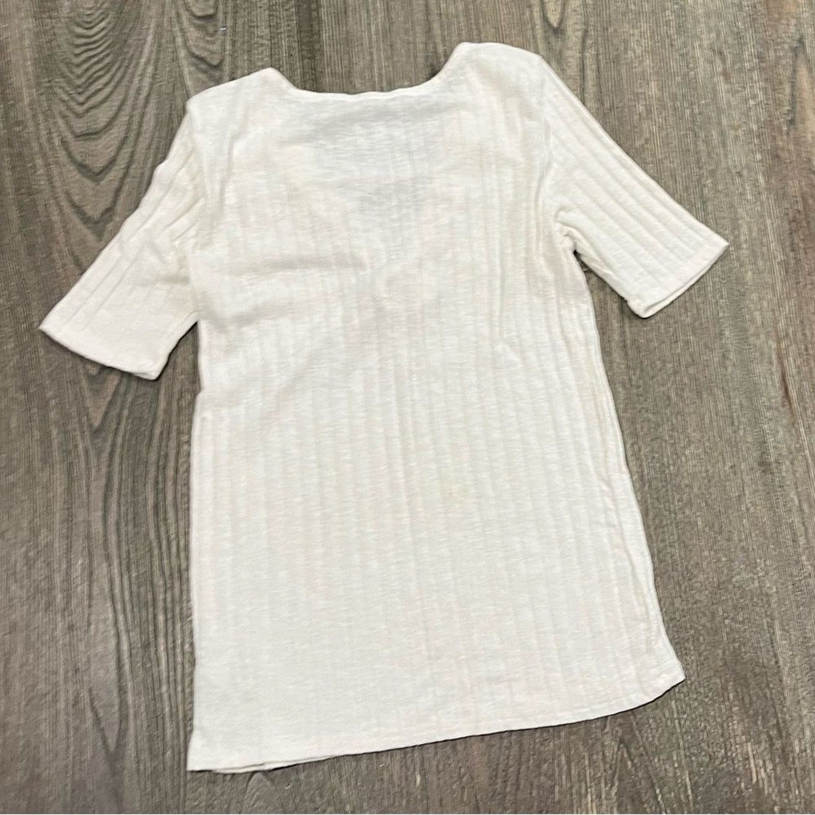 American Eagle Outfitters American Eagle Lace Up Crop Top Short Sleeve Soft Size S / US 4 / IT 40 - 4 Thumbnail