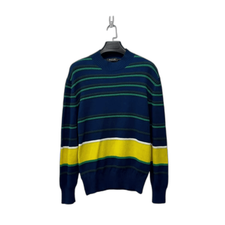 Loro Piana Loro Piana Striped Knit Sweater Size 48-yf Size US L / EU 52-54 / 3 - 1 Thumbnail