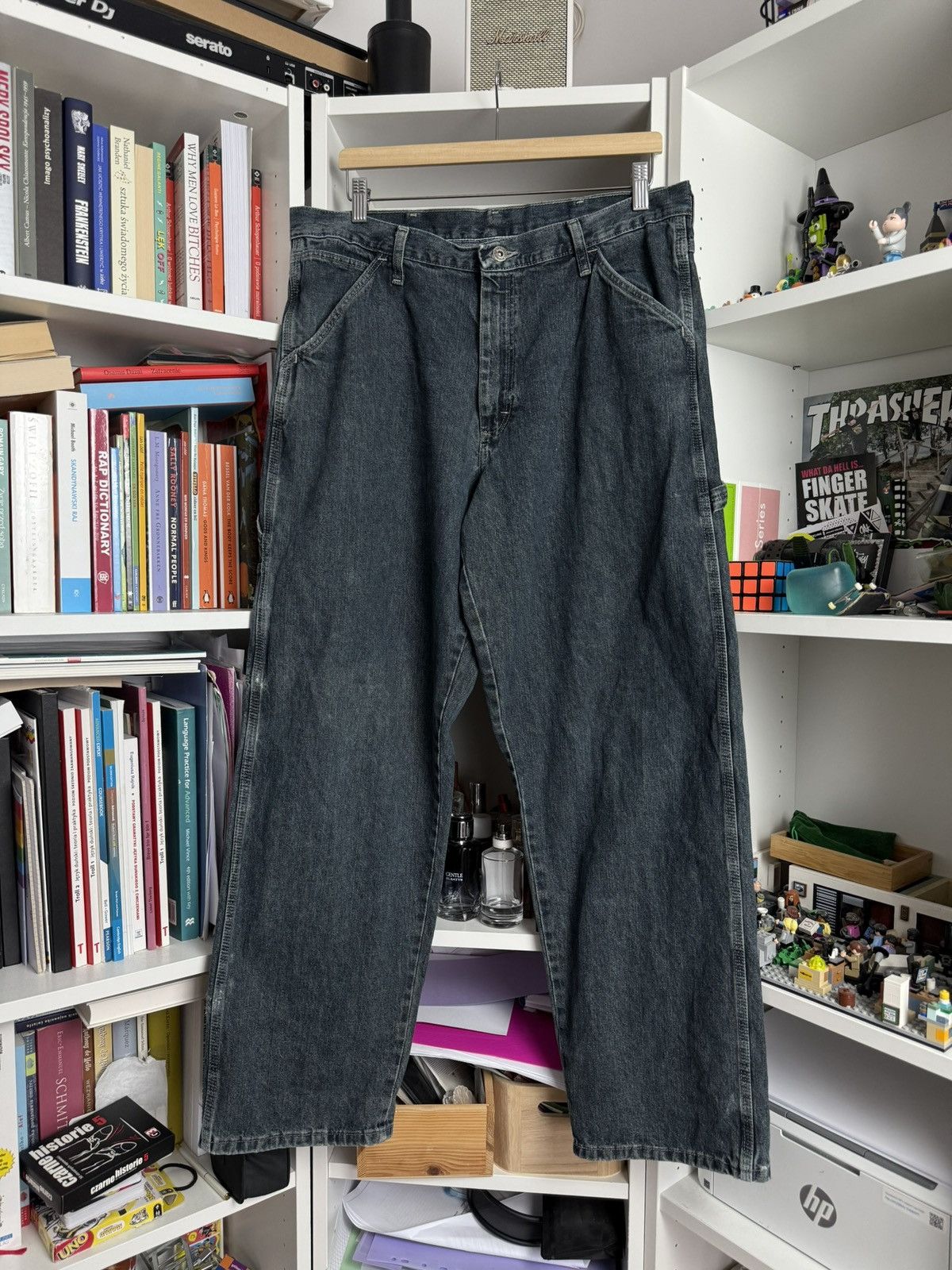 Vintage × Wrangler Vintage y2k Wrangler baggy carpenter denim pants 34x30 skate Size US 34 / EU 50 - 2 Thumbnail