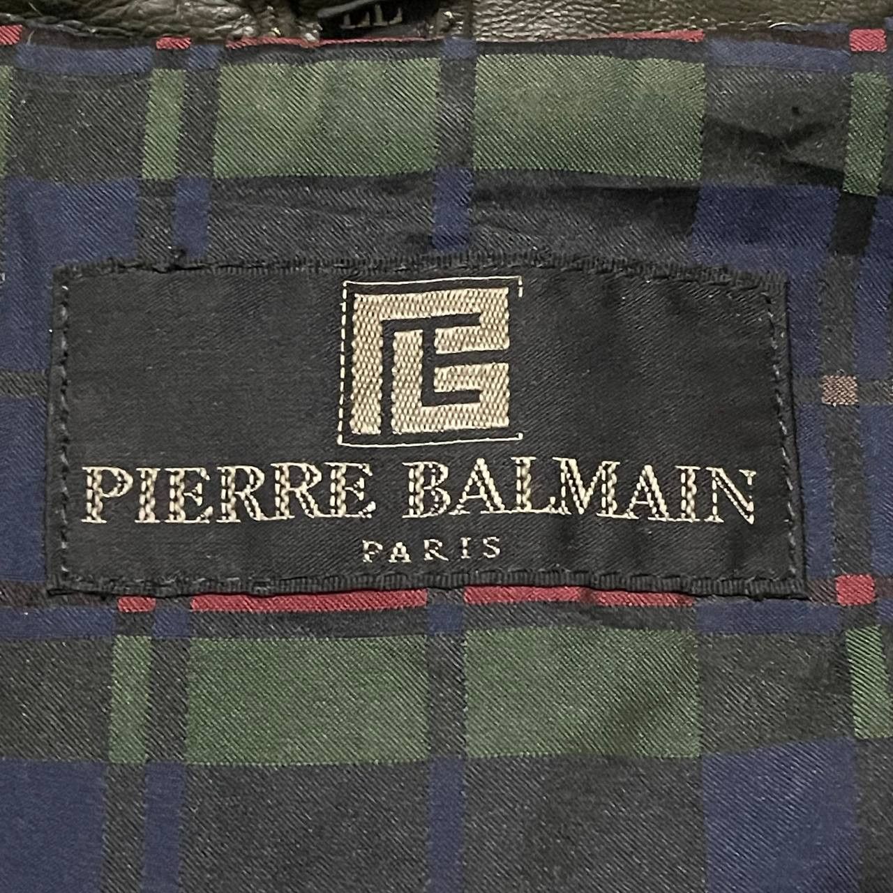 Pierre Balmain Vintage Pierre Balmain Paris Leather Jacket Lambskin Size US M / EU 48-50 / 2 - 12 Thumbnail