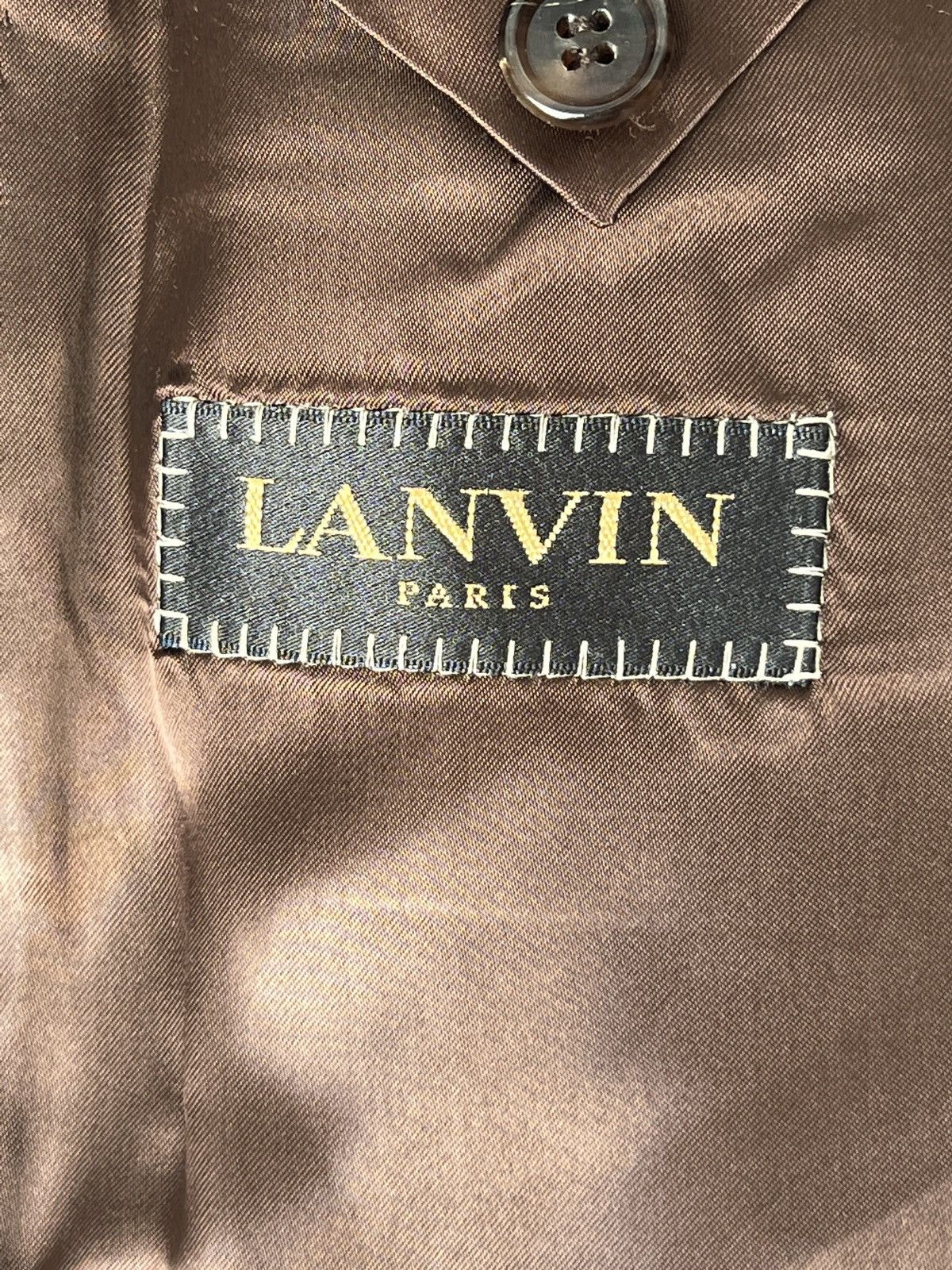 Designer × Lanvin × Vintage Rare Vintage Lanvin Double-Breasted Cashmere Wool Coat Size US M / EU 48-50 / 2 - 7 Thumbnail