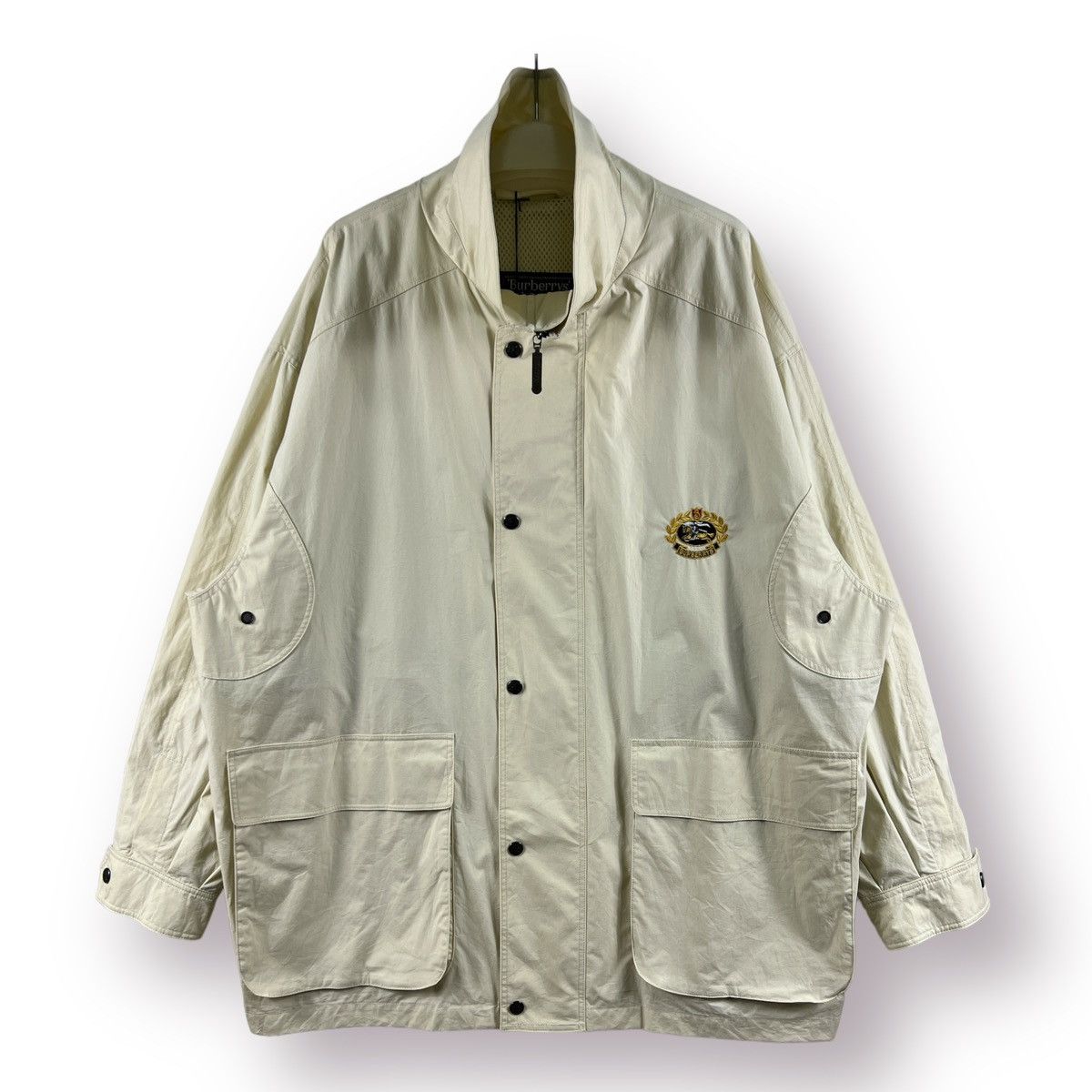 image of Burberry Prorsum x Liberty London Vintage Burberrys Prorsum Newquay Style Casual Jacket in Beige (S