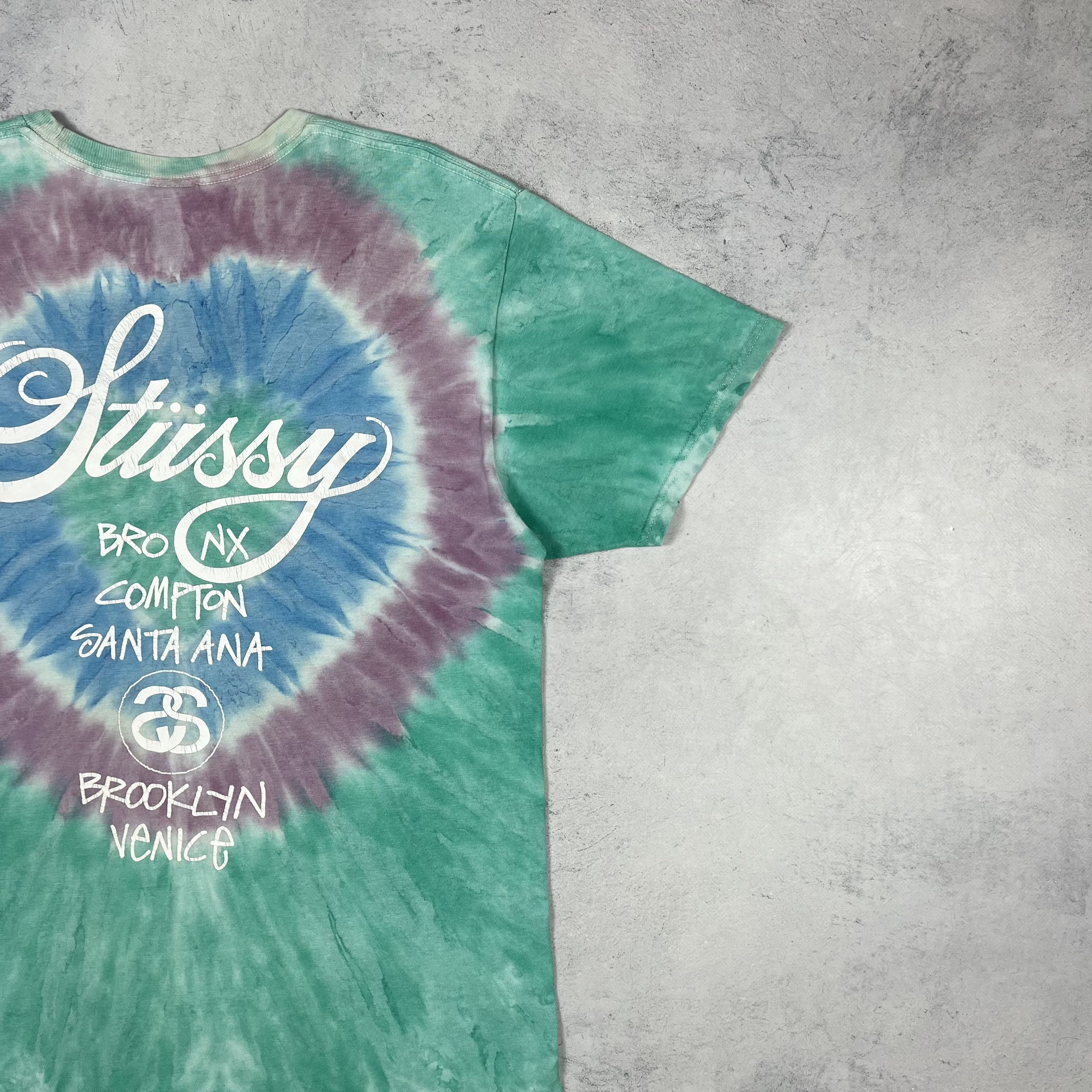Stussy Vintage Stussy World Tour Big Logo Tie-Dye T Shirt 00’s Size US M / EU 48-50 / 2 - 16 Thumbnail